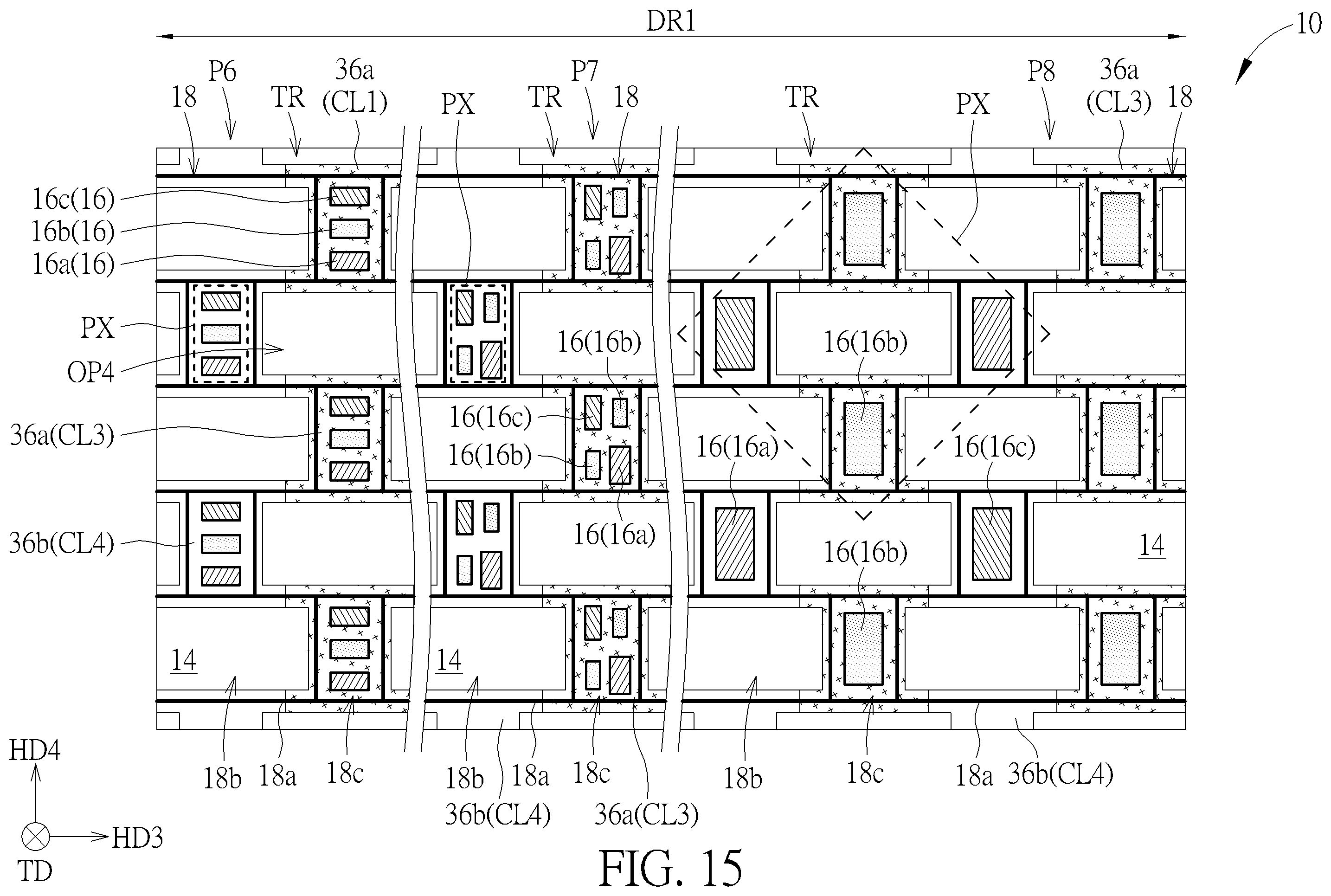 Patent US11818938 Figure 15 – Display panel and electronic device