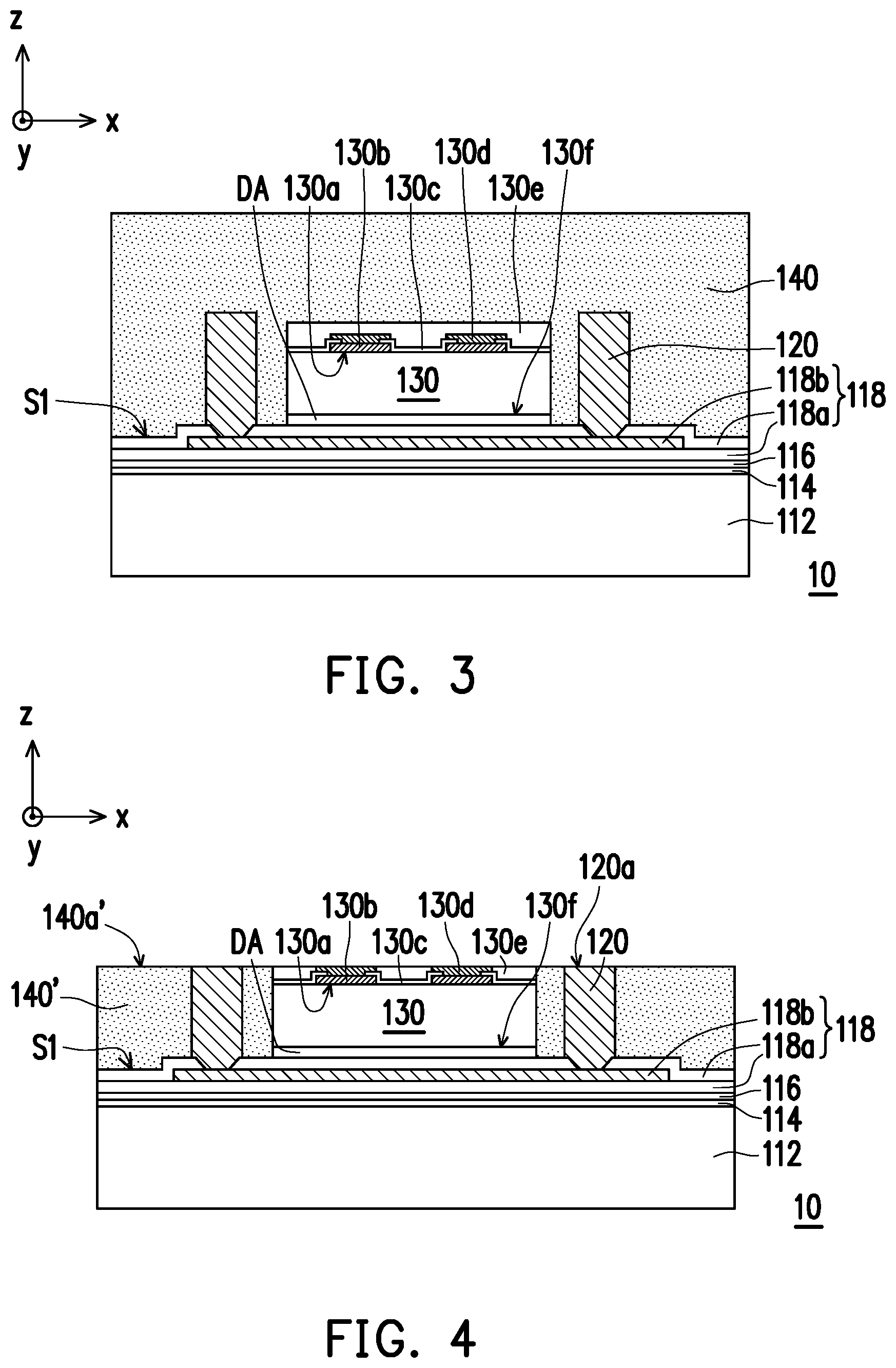Patent US11824005 Figure 2 – Package structure with reinforcement structures in a redistribution circuit structure and manufacturing method thereof