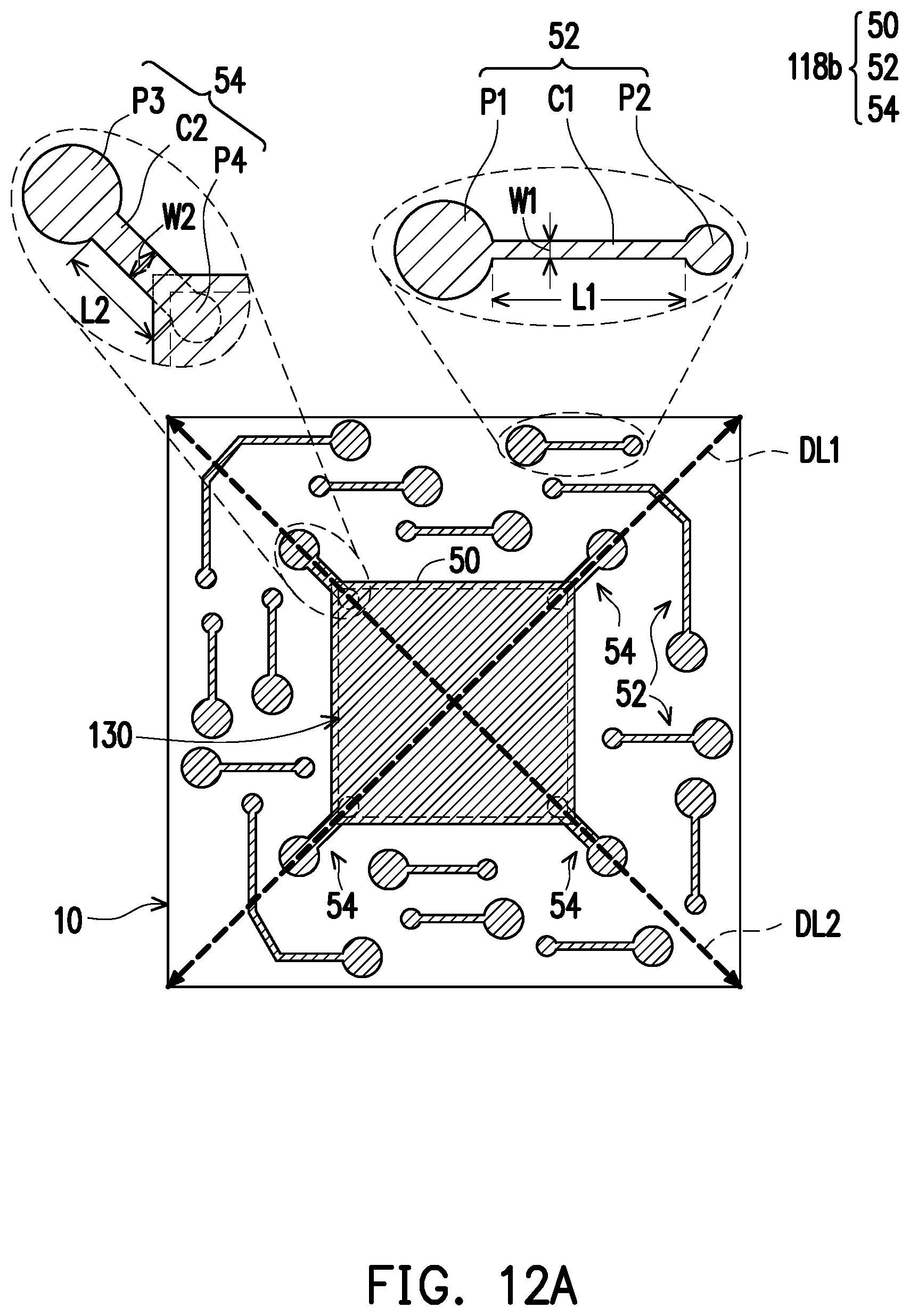 Patent US11824005 Figure 7 – Package structure with reinforcement structures in a redistribution circuit structure and manufacturing method thereof