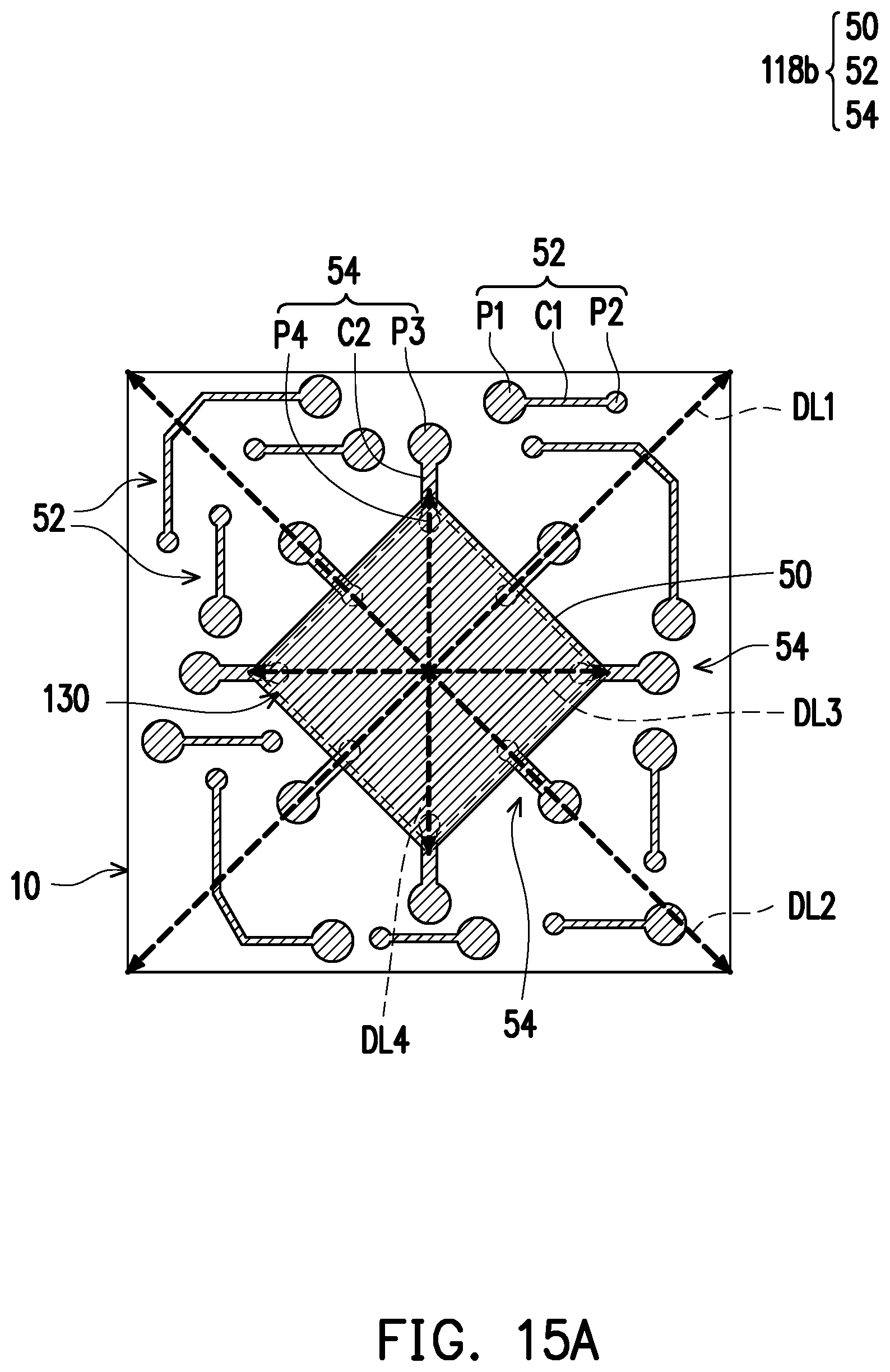 Patent US11824005 Figure 13 – Package structure with reinforcement structures in a redistribution circuit structure and manufacturing method thereof
