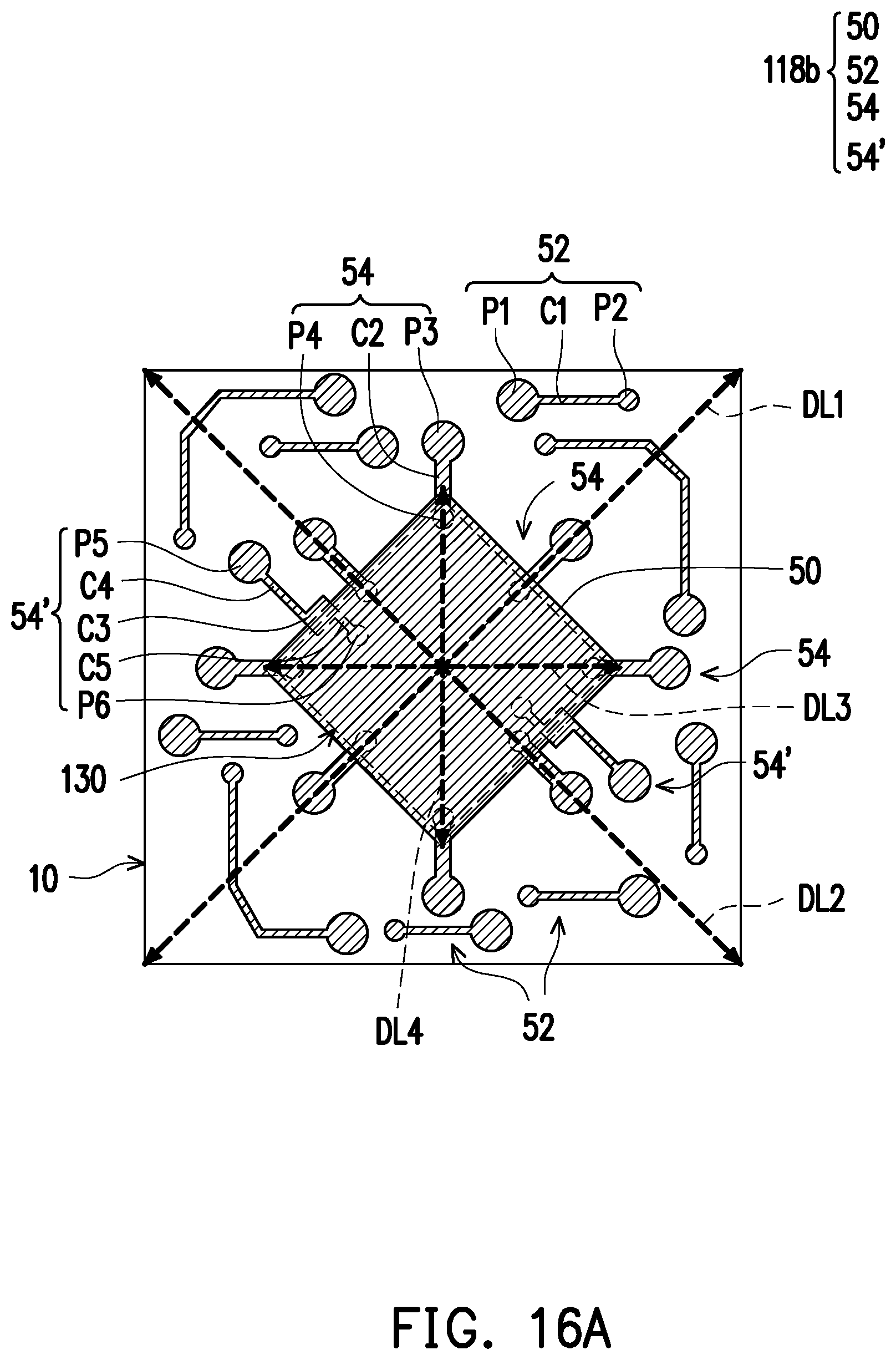 Patent US11824005 Figure 15 – Package structure with reinforcement structures in a redistribution circuit structure and manufacturing method thereof