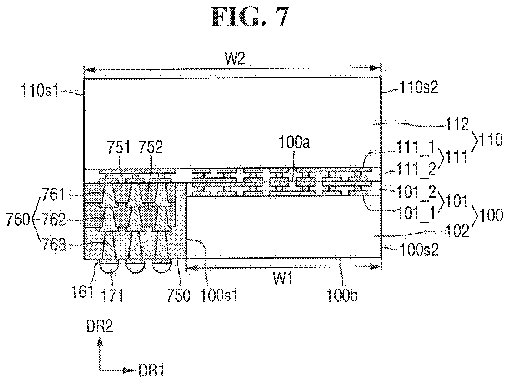 Patent US11824006 Figure 7 – Semiconductor package