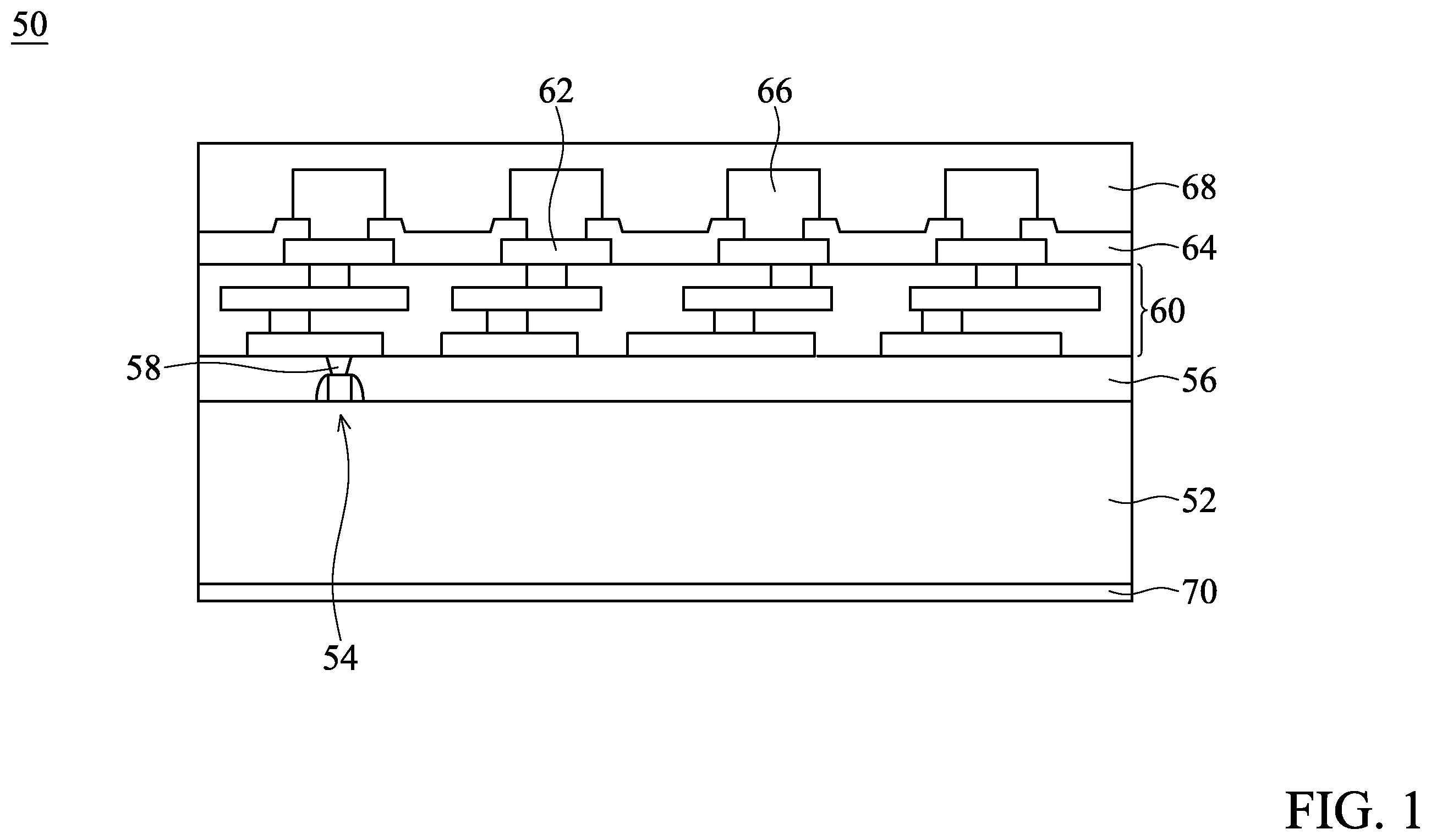 Patent US11824007 Figure 1 – Dual-sided routing in 3D SiP structure