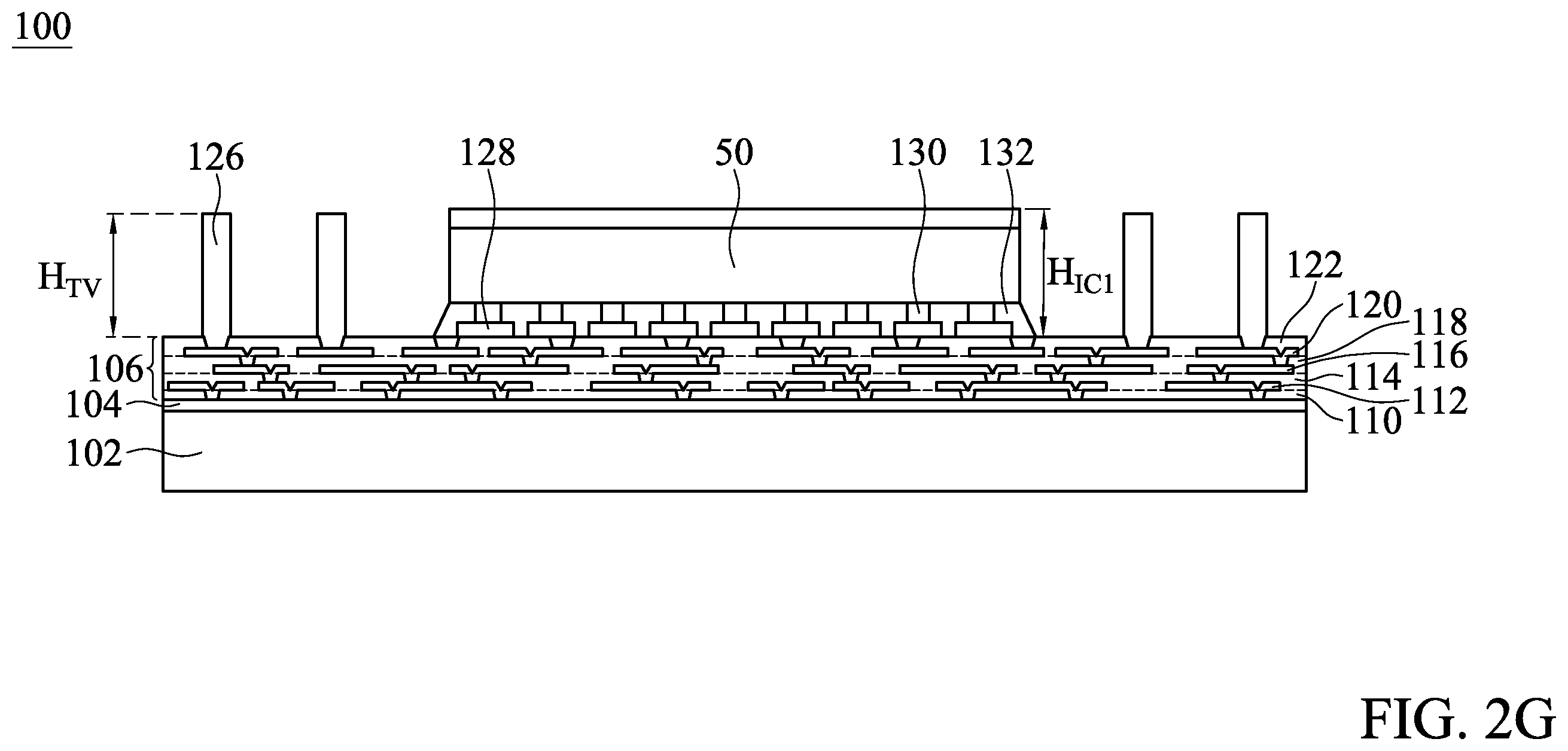 Patent US11824007 Figure 8 – Dual-sided routing in 3D SiP structure