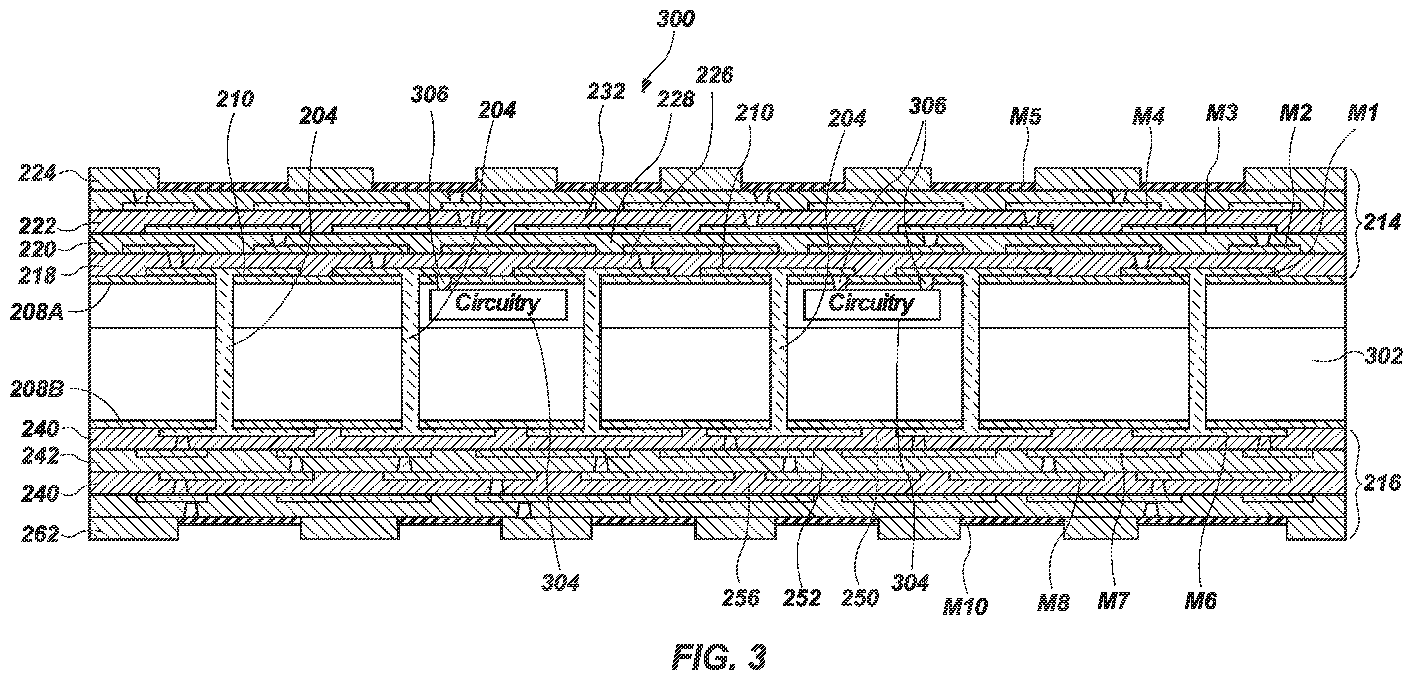 Patent US11824010 Figure 4 – Interposers for microelectronic devices