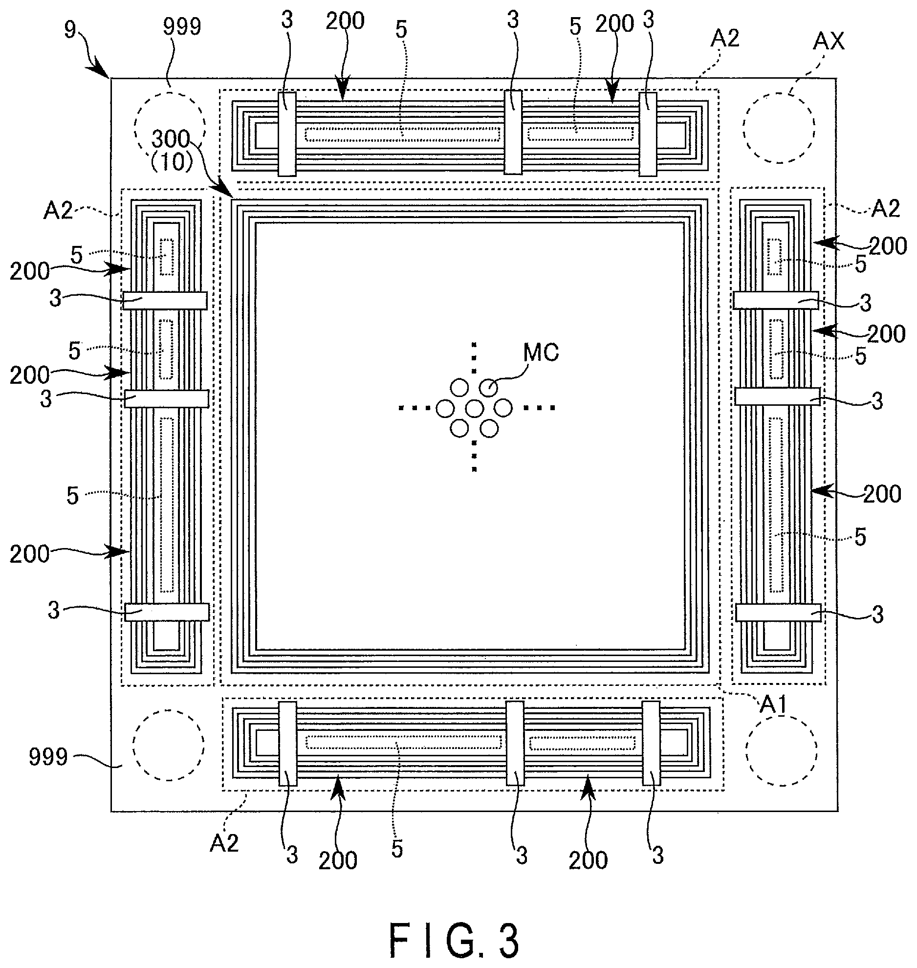 Patent US11824011 Figure 3 – Memory device and method of manufacturing memory device