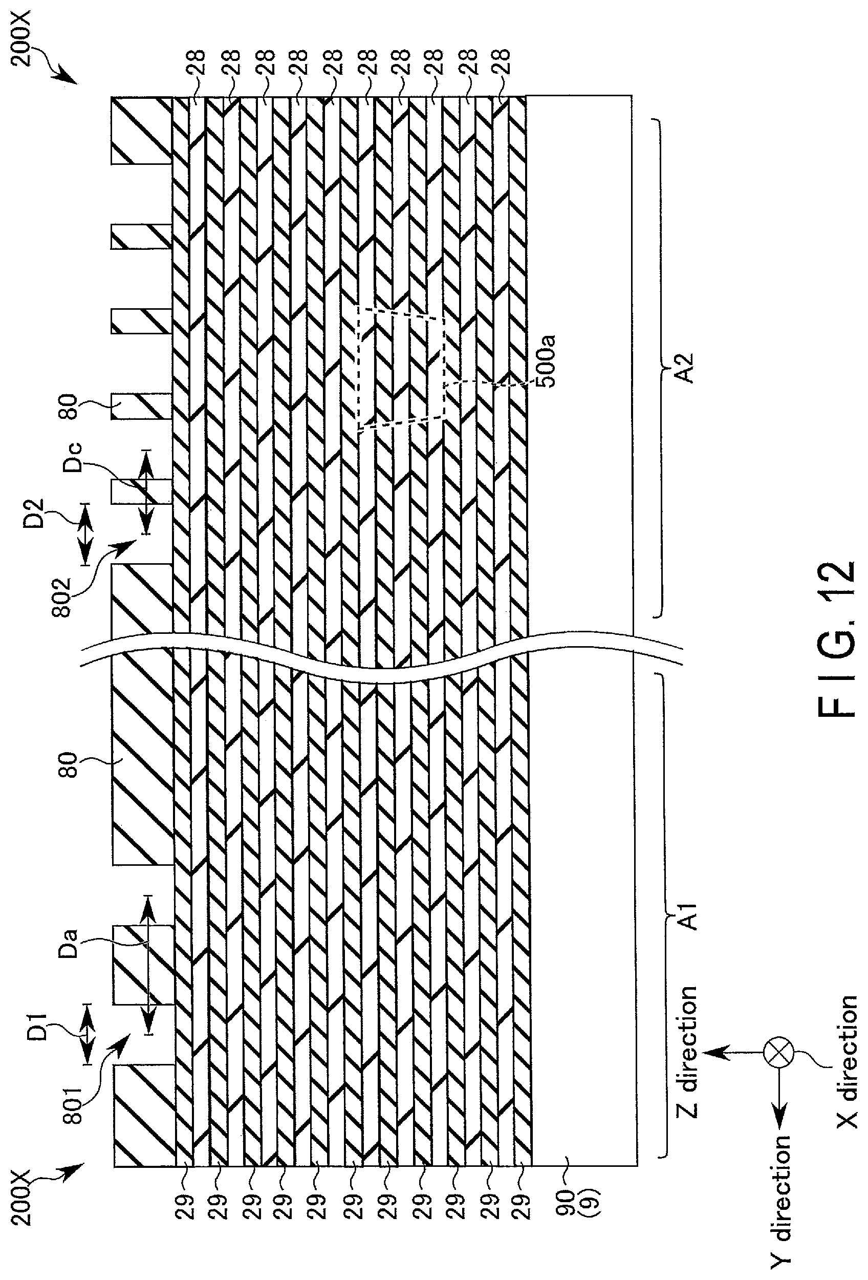 Patent US11824011 Figure 12 – Memory device and method of manufacturing memory device