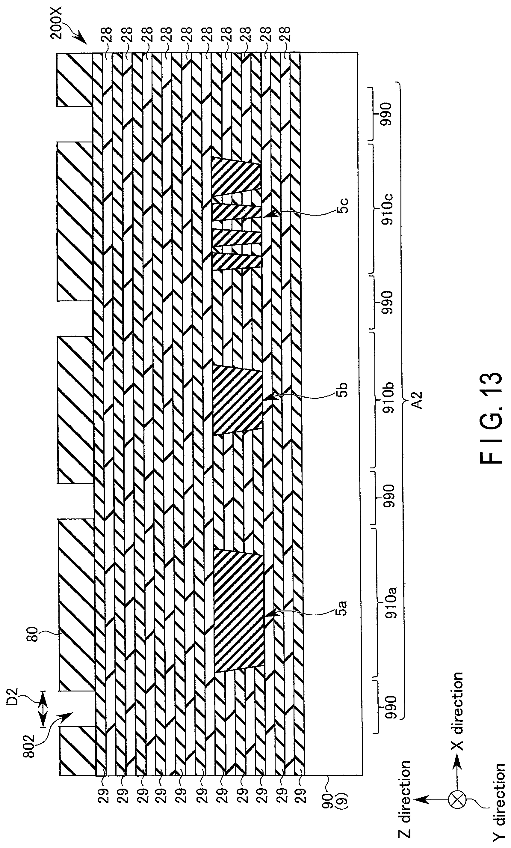 Patent US11824011 Figure 13 – Memory device and method of manufacturing memory device