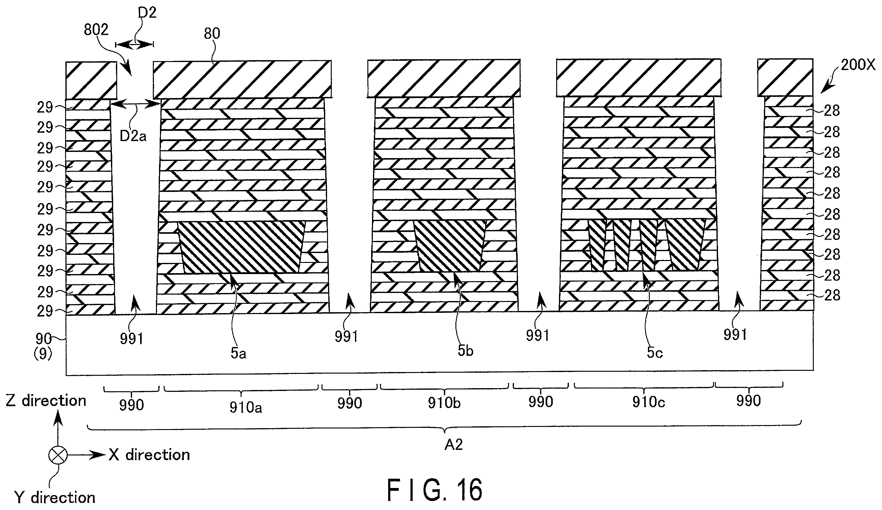 Patent US11824011 Figure 16 – Memory device and method of manufacturing memory device