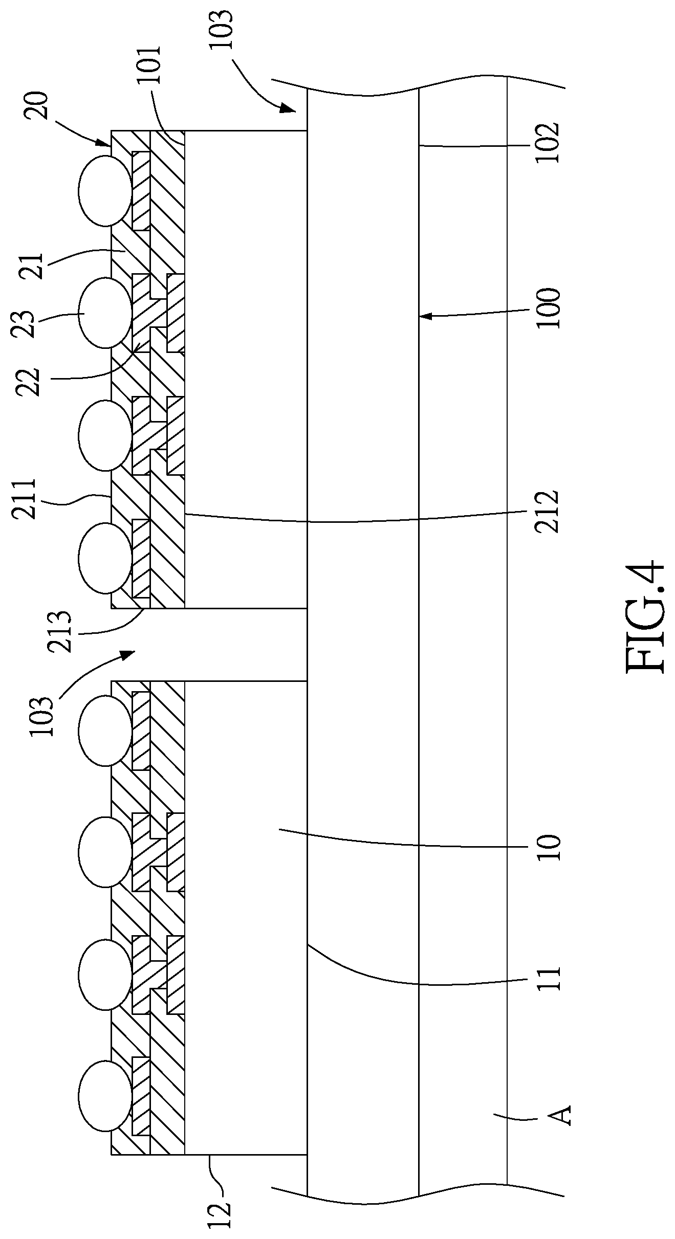 Patent US11824012 Figure 5 – Integrated circuit package structure and method of manufacturing the same