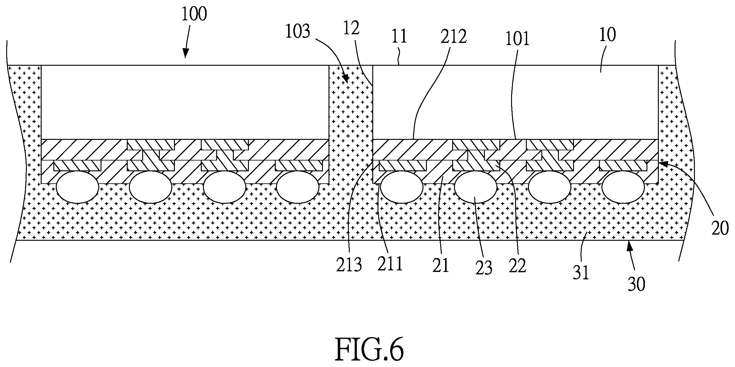Patent US11824012 Figure 7 – Integrated circuit package structure and method of manufacturing the same