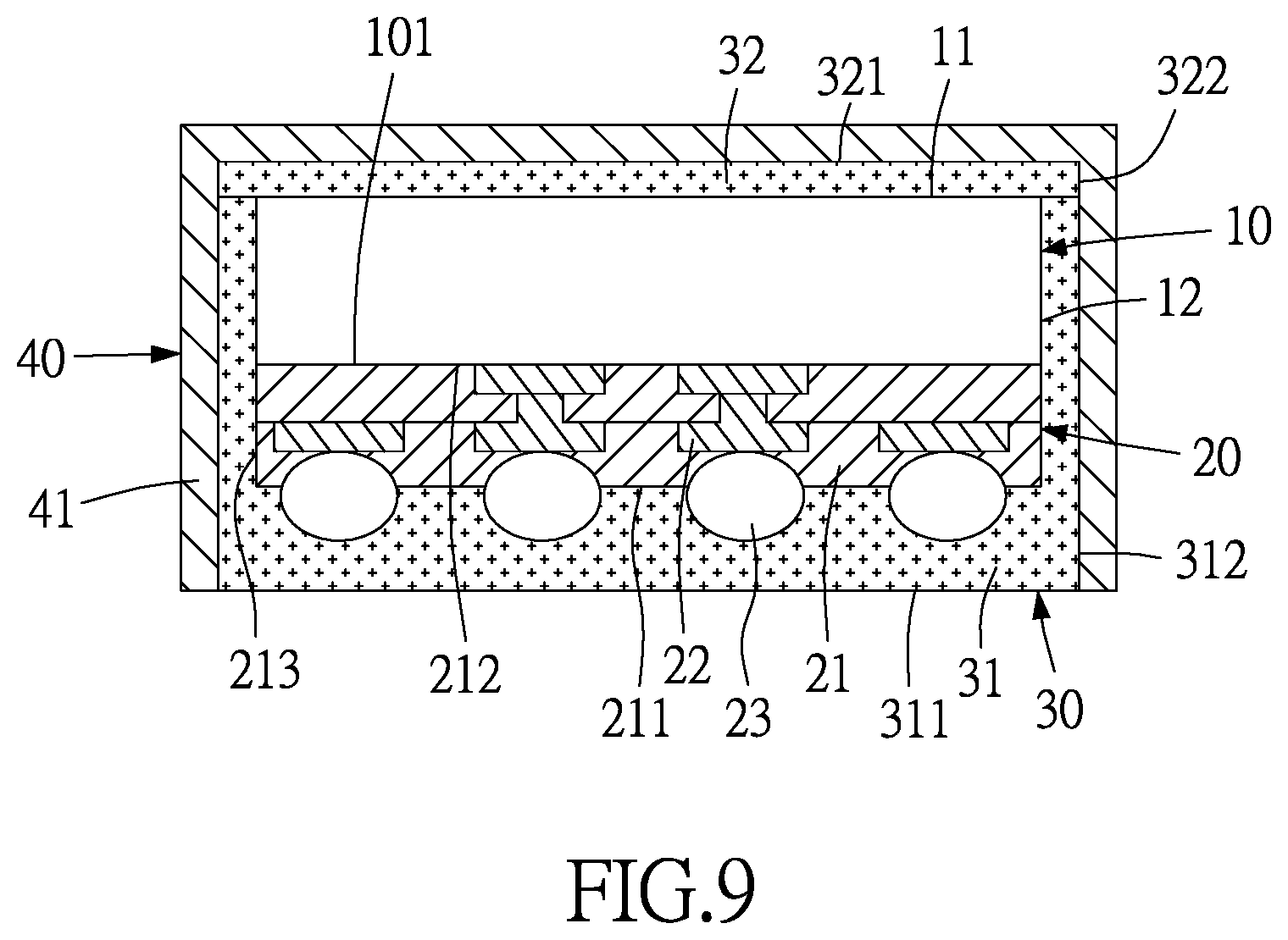 Patent US11824012 Figure 10 – Integrated circuit package structure and method of manufacturing the same