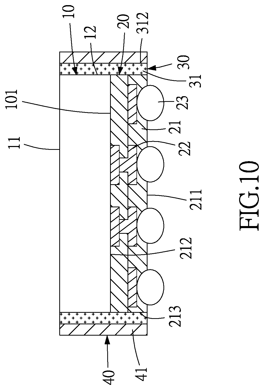 Patent US11824012 Figure 11 – Integrated circuit package structure and method of manufacturing the same