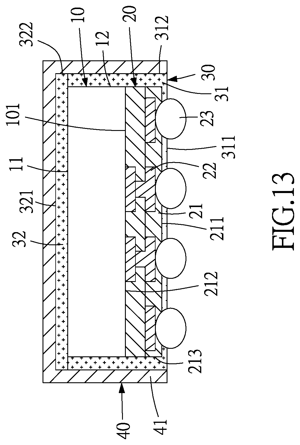 Patent US11824012 Figure 14 – Integrated circuit package structure and method of manufacturing the same