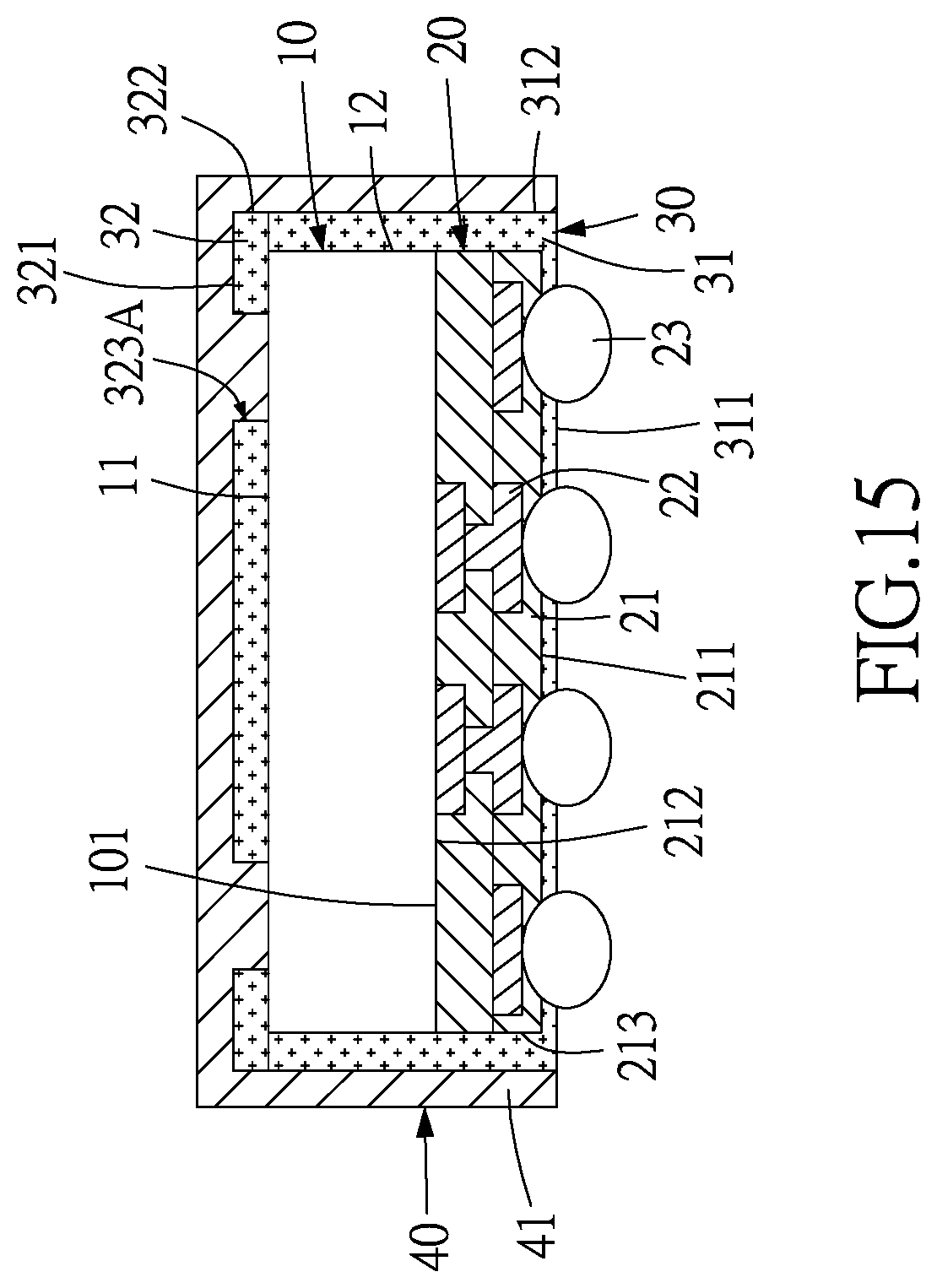 Patent US11824012 Figure 16 – Integrated circuit package structure and method of manufacturing the same