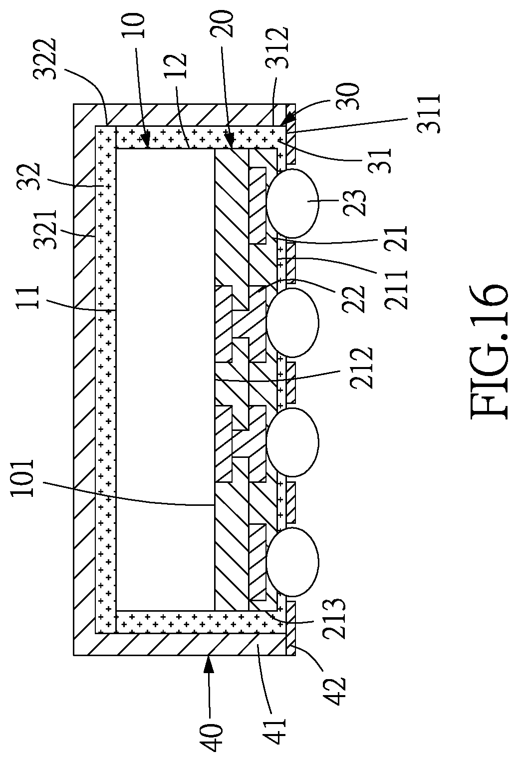Patent US11824012 Figure 17 – Integrated circuit package structure and method of manufacturing the same