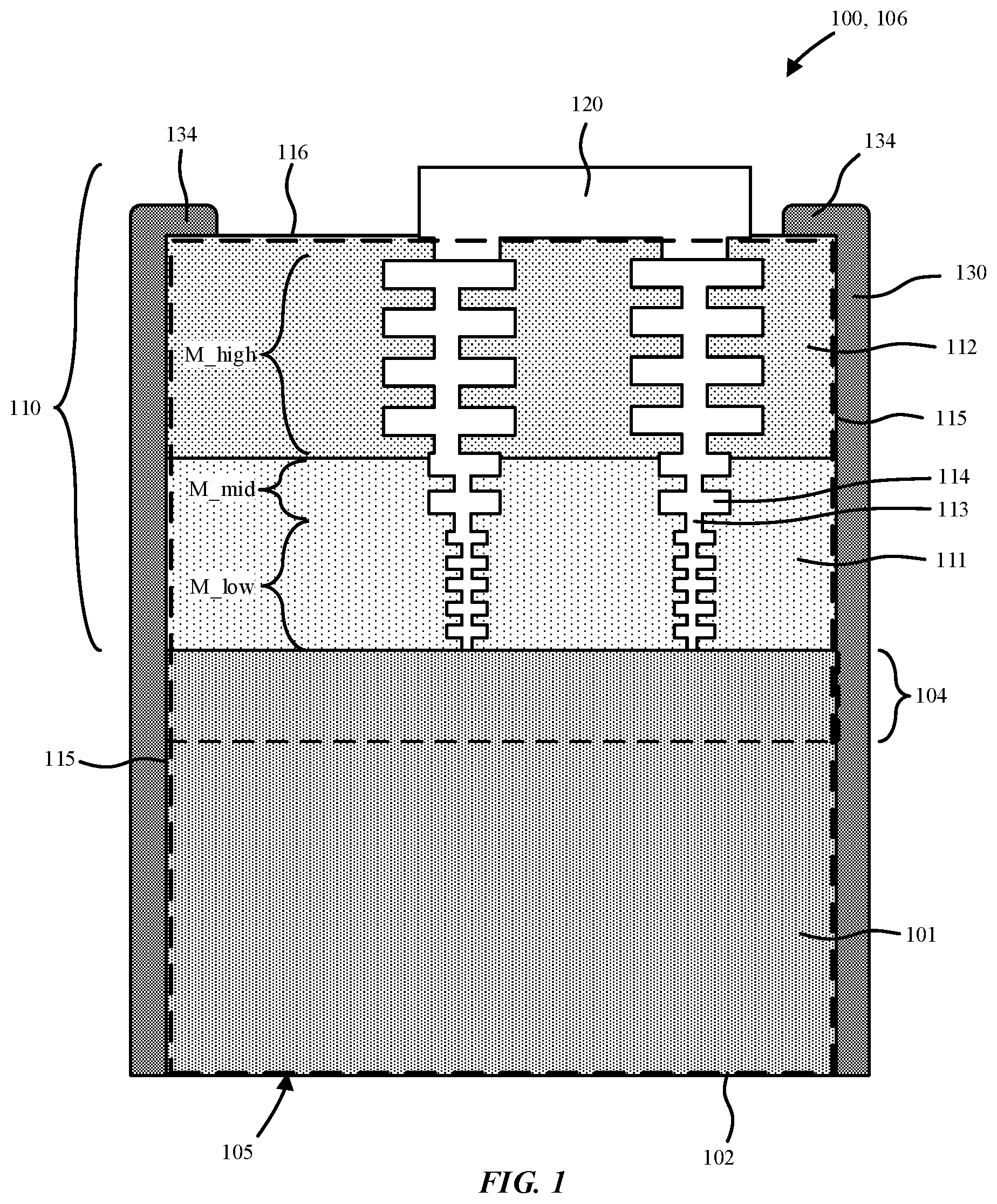 Patent US11824015 Figure 1 – Structure and method for sealing a silicon IC