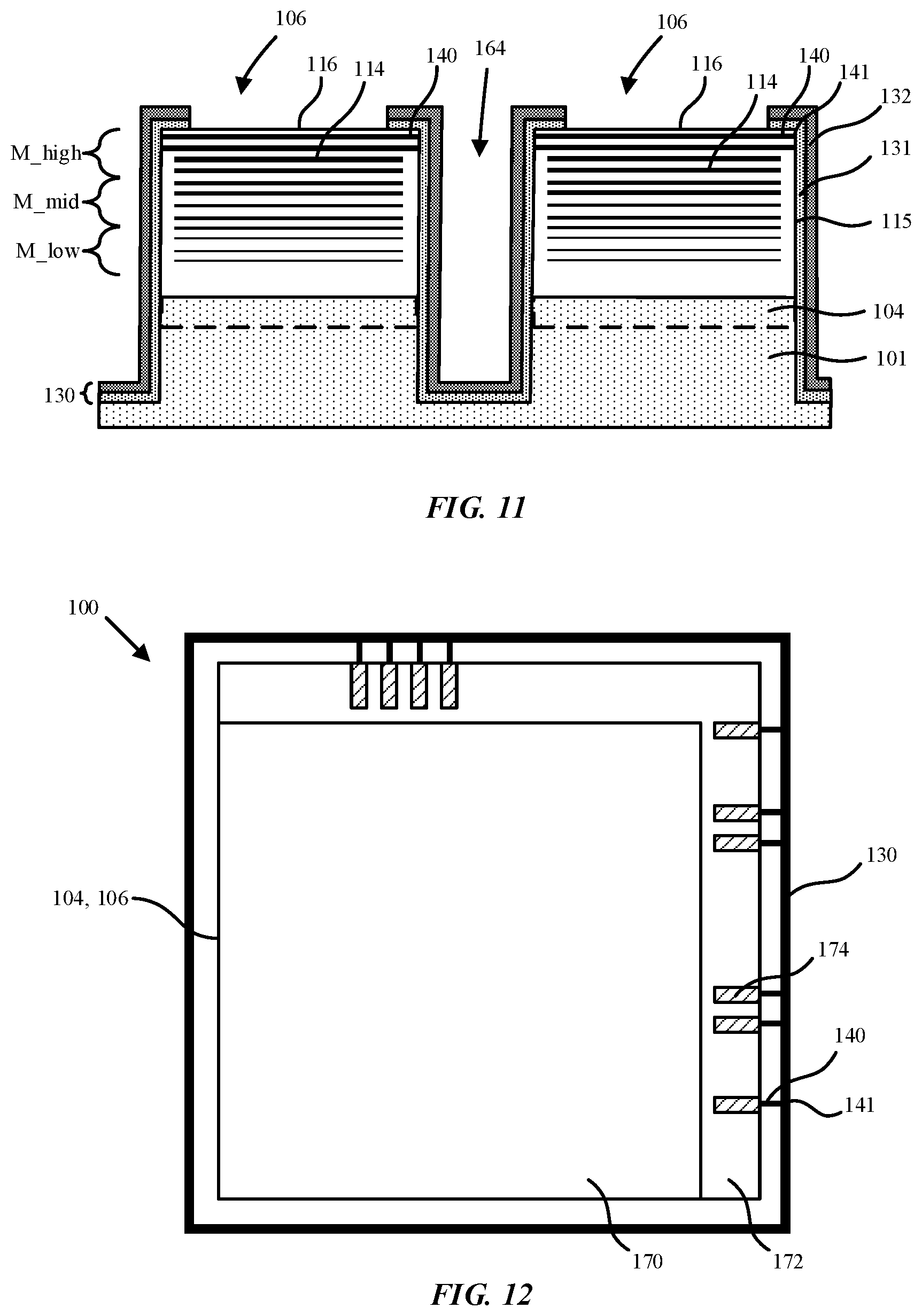 Patent US11824015 Figure 10 – Structure and method for sealing a silicon IC