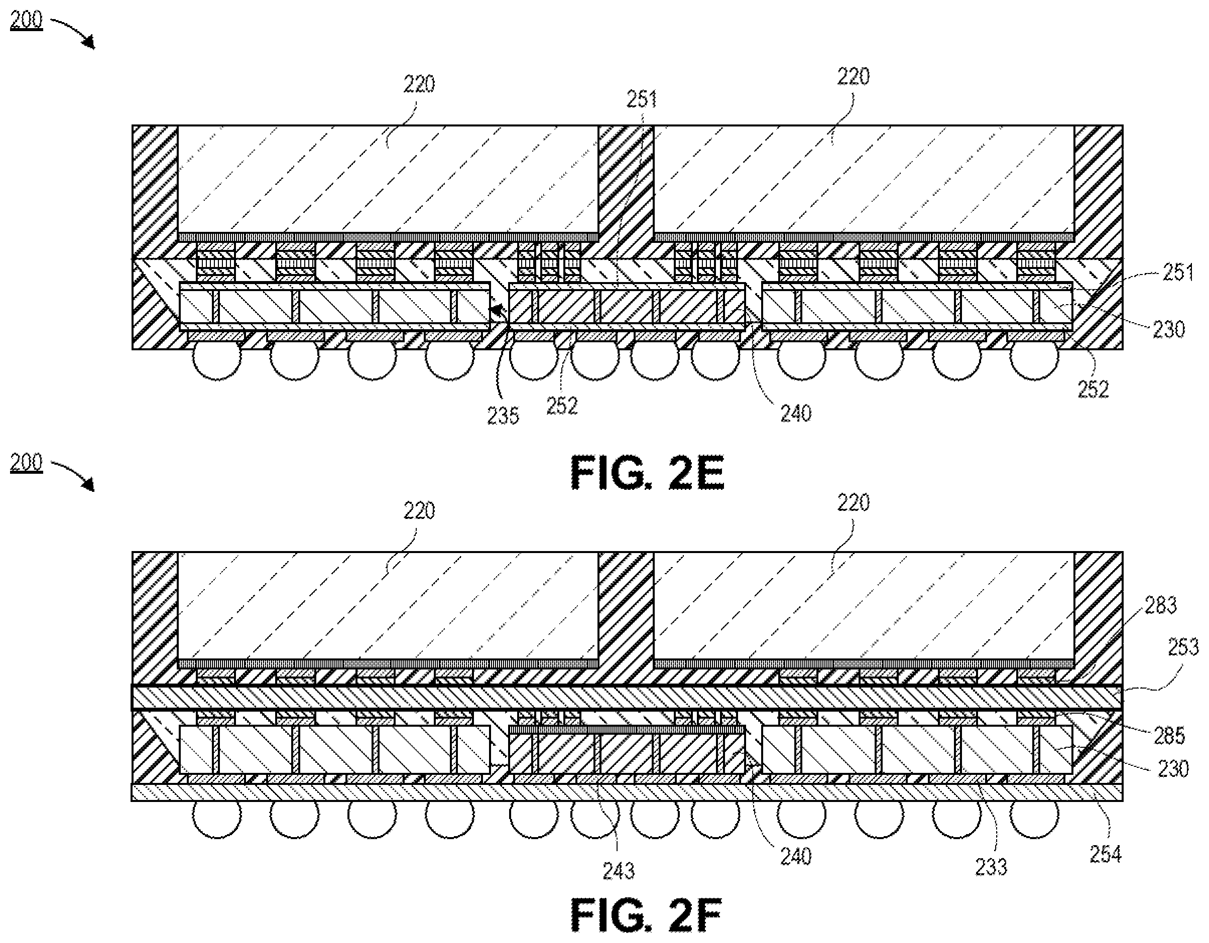 Patent US11824018 Figure 4 – Heterogeneous nested interposer package for IC chips