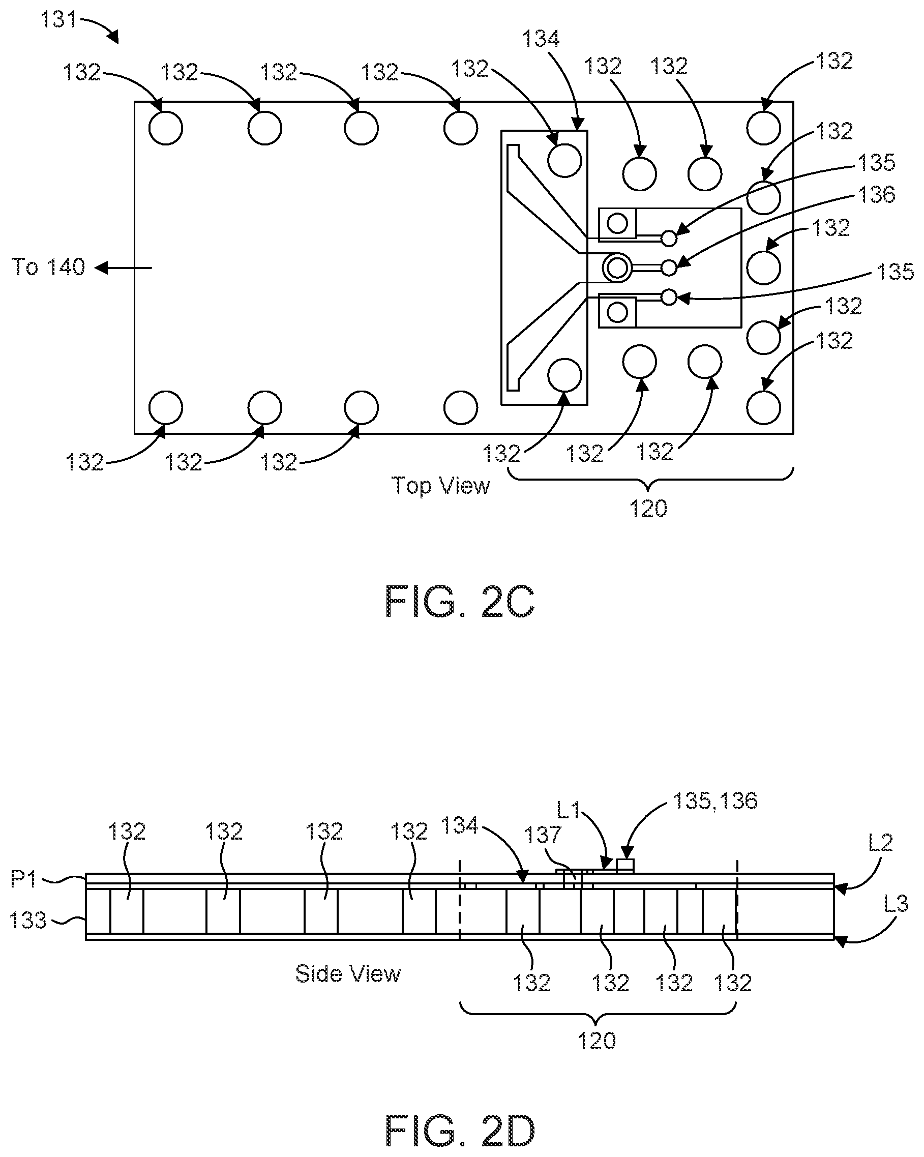 Patent US11824019 Figure 3 – Chip package with substrate integrated waveguide and waveguide interface