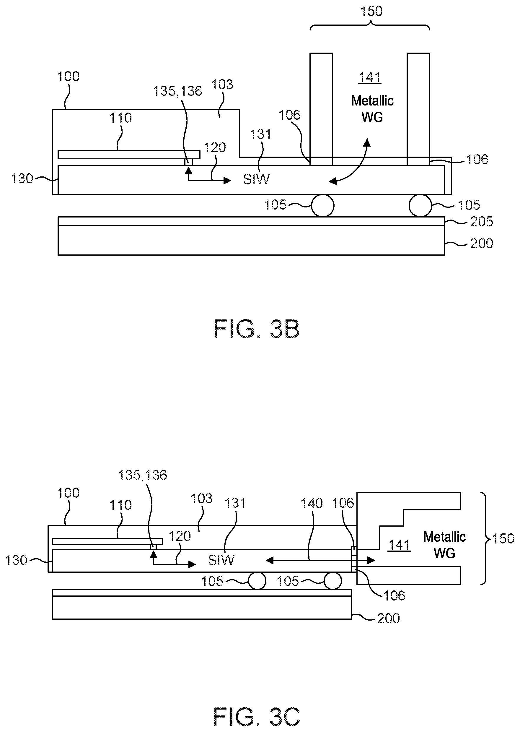 Patent US11824019 Figure 6 – Chip package with substrate integrated waveguide and waveguide interface
