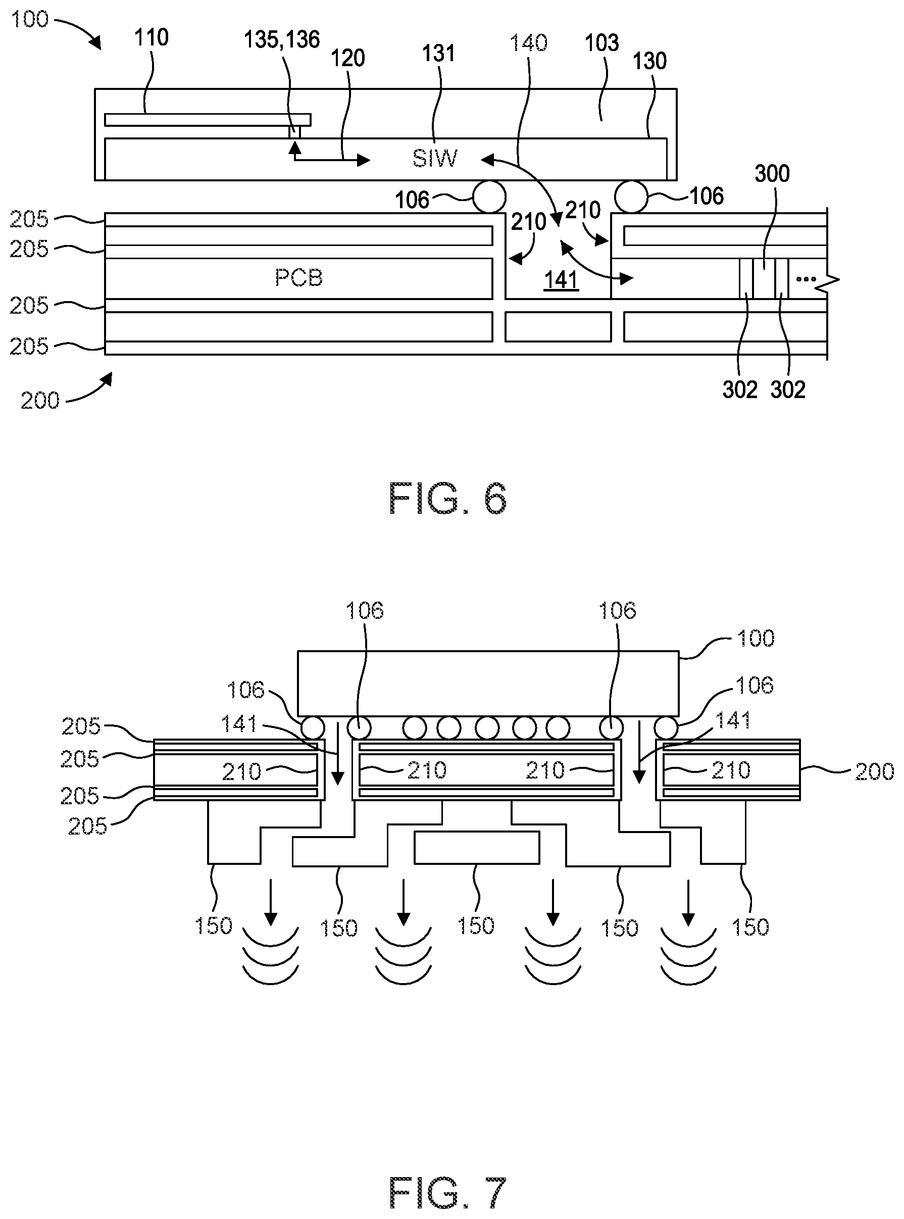 Patent US11824019 Figure 10 – Chip package with substrate integrated waveguide and waveguide interface