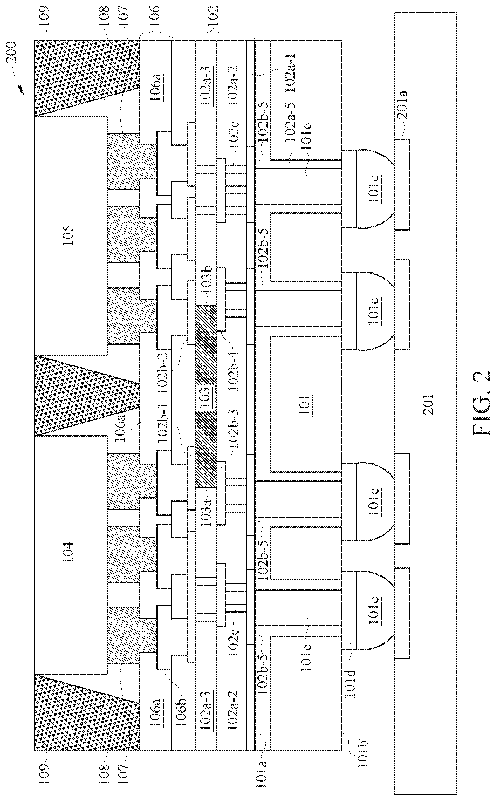 Patent US11824021 Figure 2 – Semiconductor package for high-speed data transmission and manufacturing method thereof