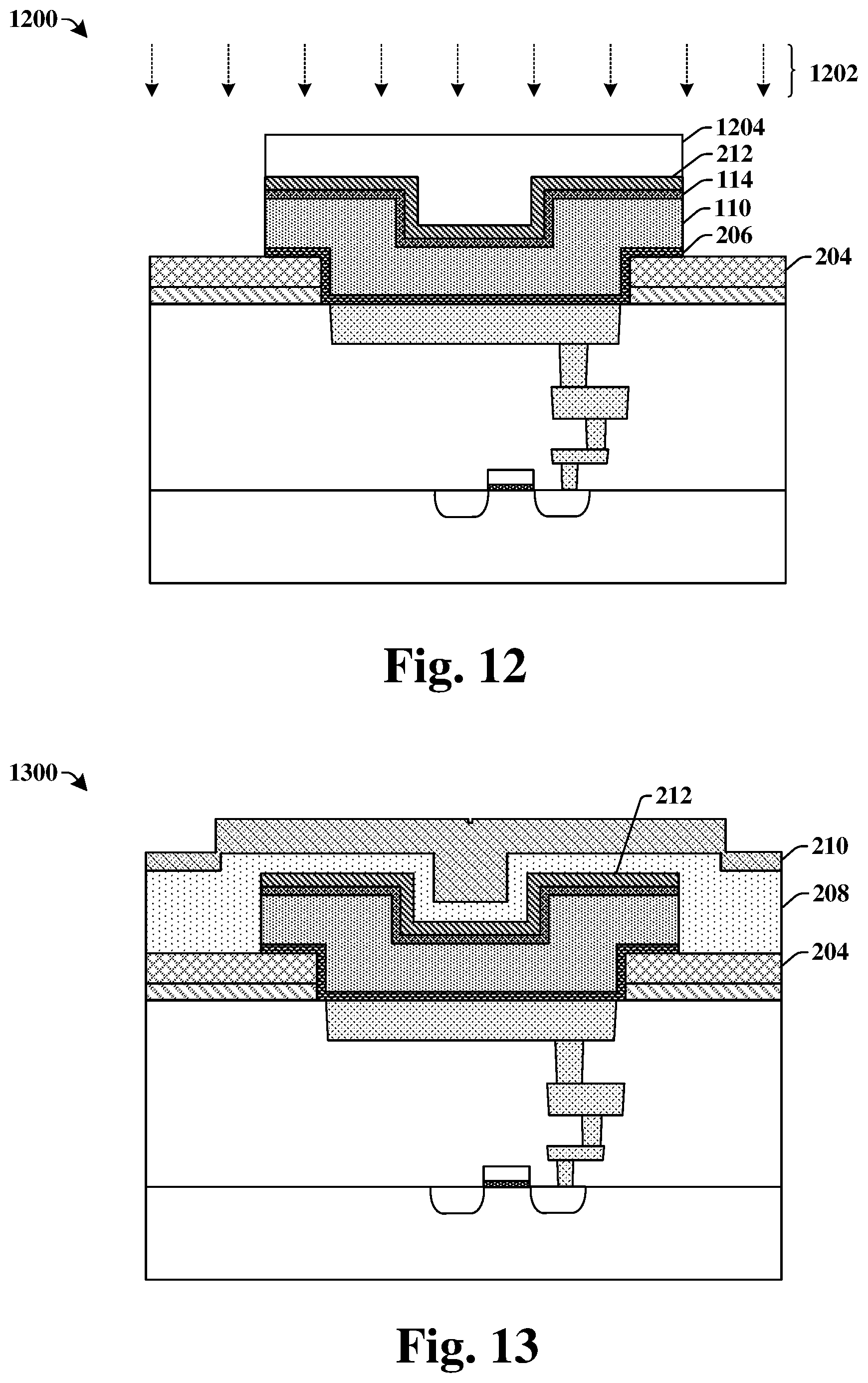 Patent US11824022 Figure 7 – Bond pad with enhanced reliability