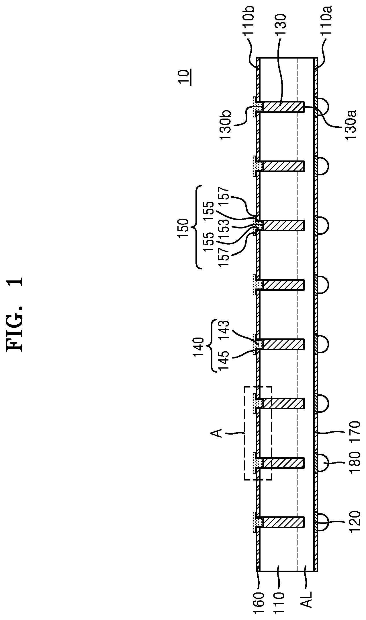 Patent US11824023 Figure 1 – Semiconductor chip and semiconductor package including the same