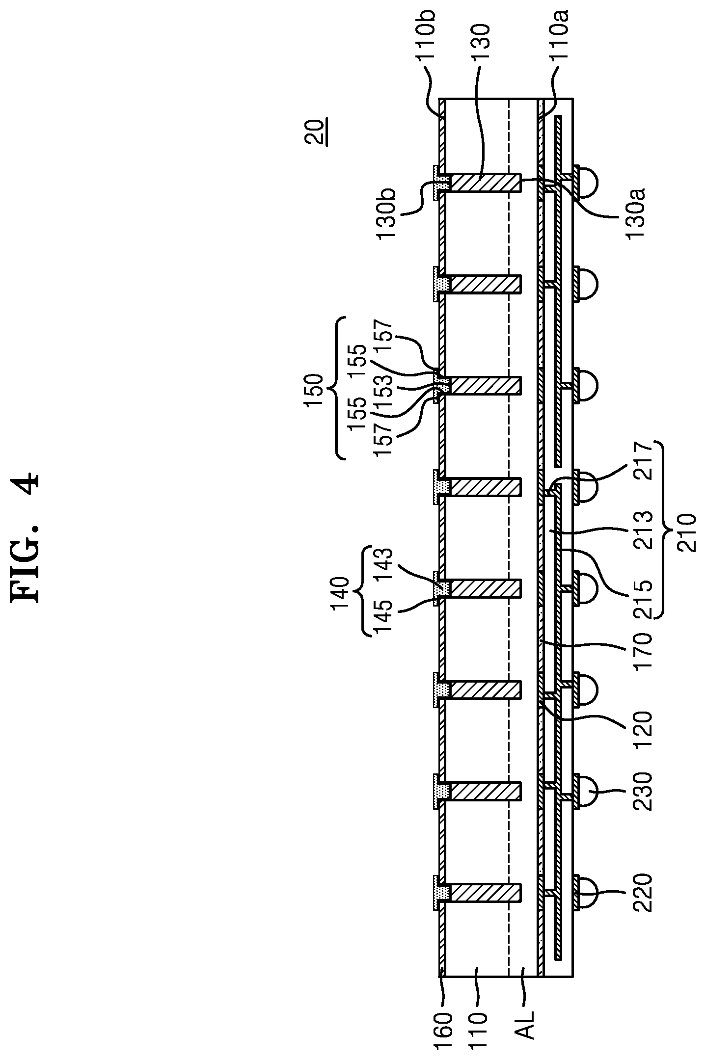 Patent US11824023 Figure 3 – Semiconductor chip and semiconductor package including the same