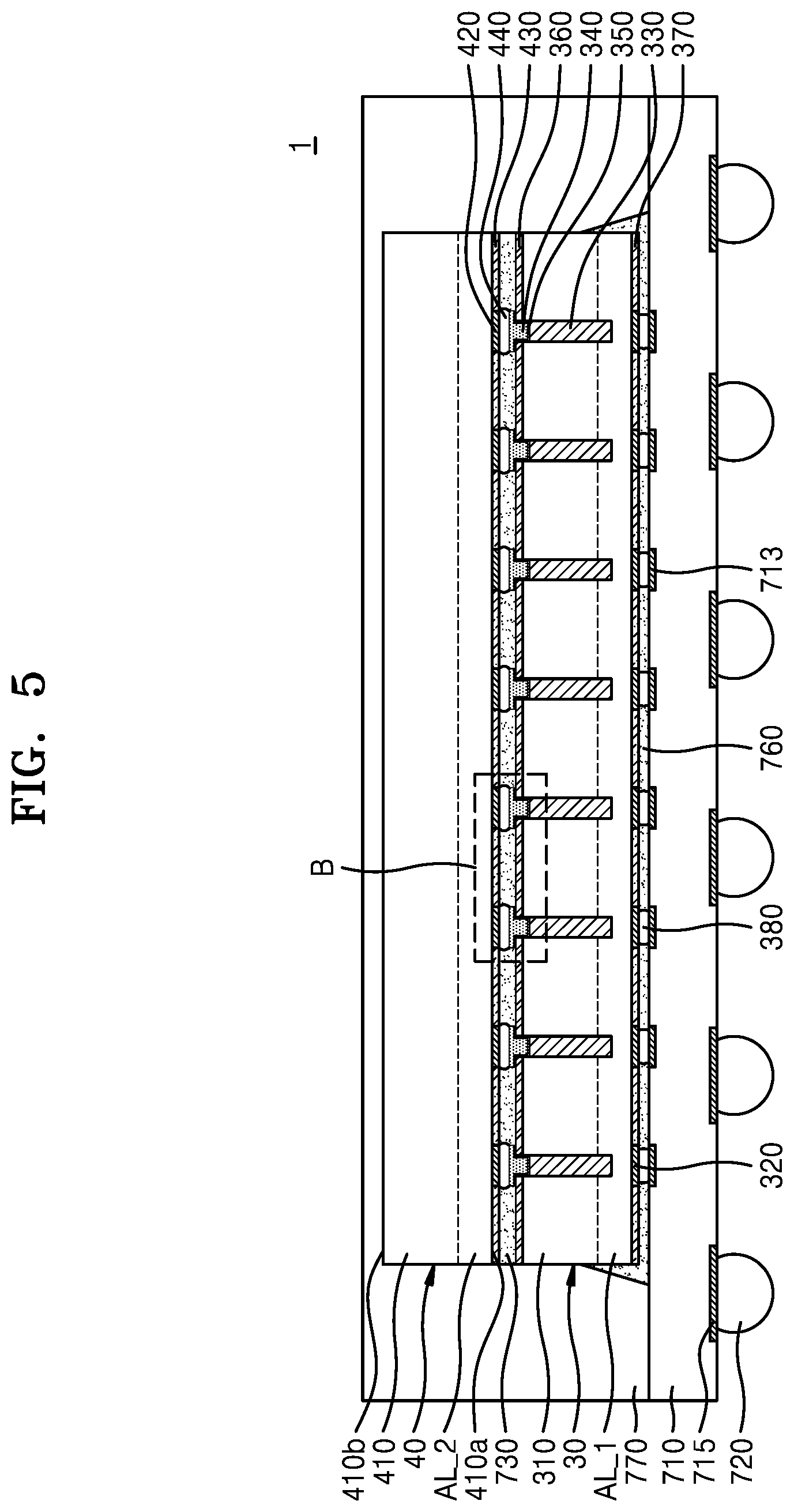 Patent US11824023 Figure 4 – Semiconductor chip and semiconductor package including the same
