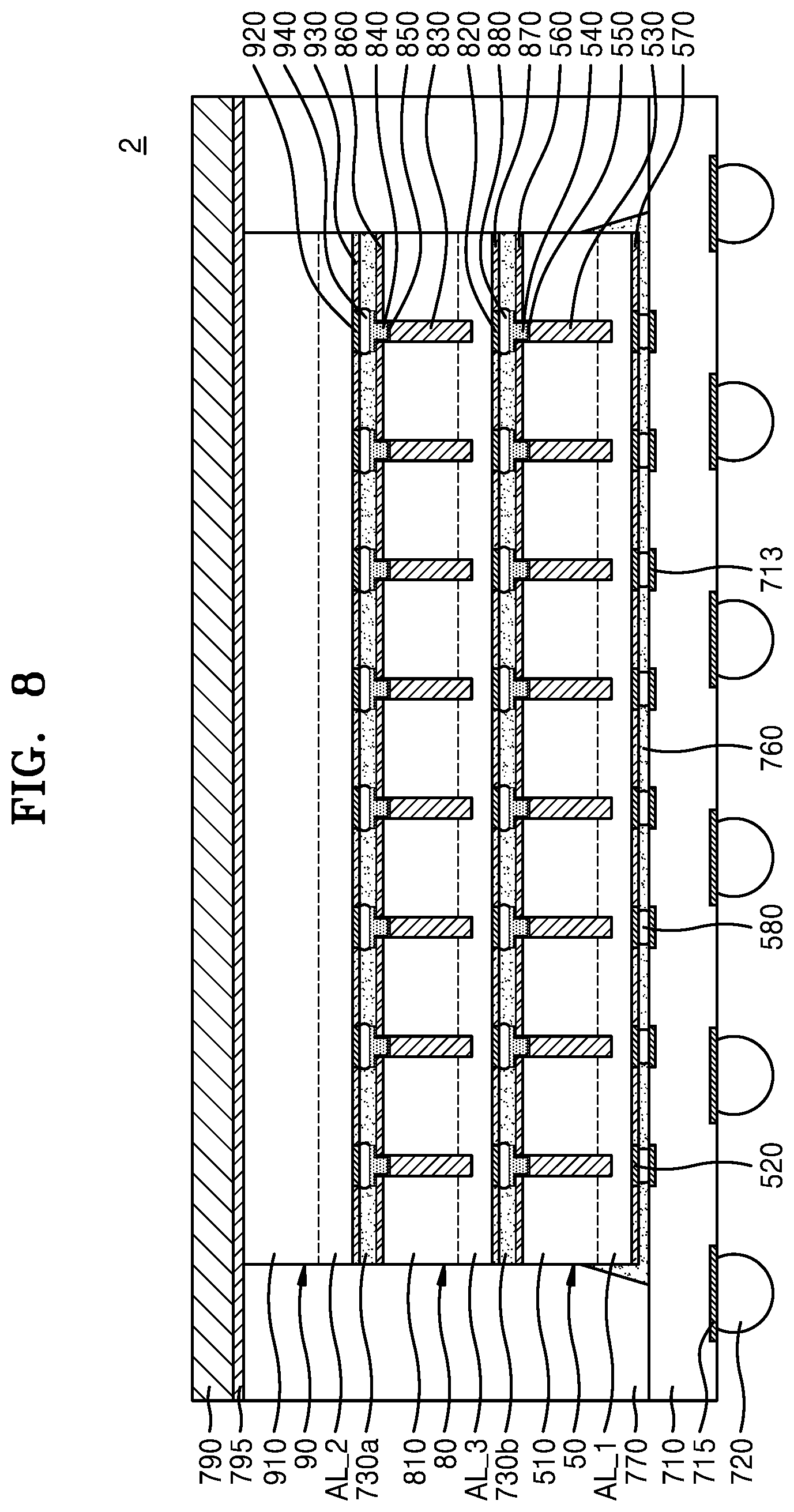 Patent US11824023 Figure 6 – Semiconductor chip and semiconductor package including the same