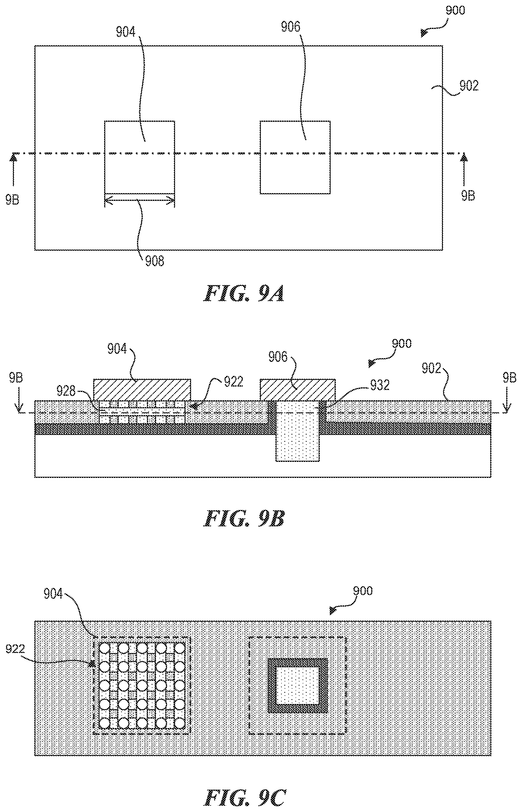 Patent US11824025 Figure 5 – Apparatus including integrated pads and methods of manufacturing the same