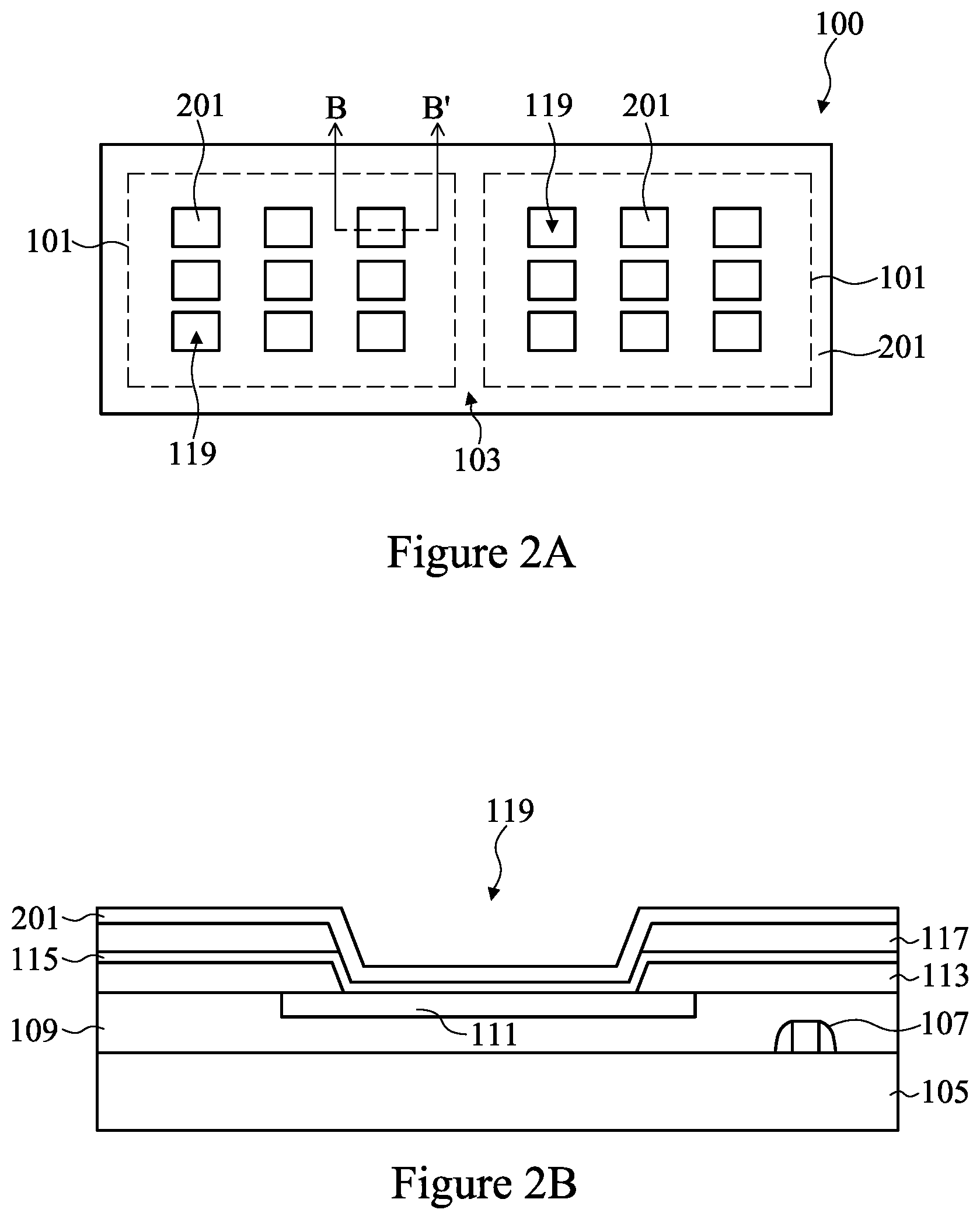Patent US11824026 Figure 2 – Connector structure and method of forming same