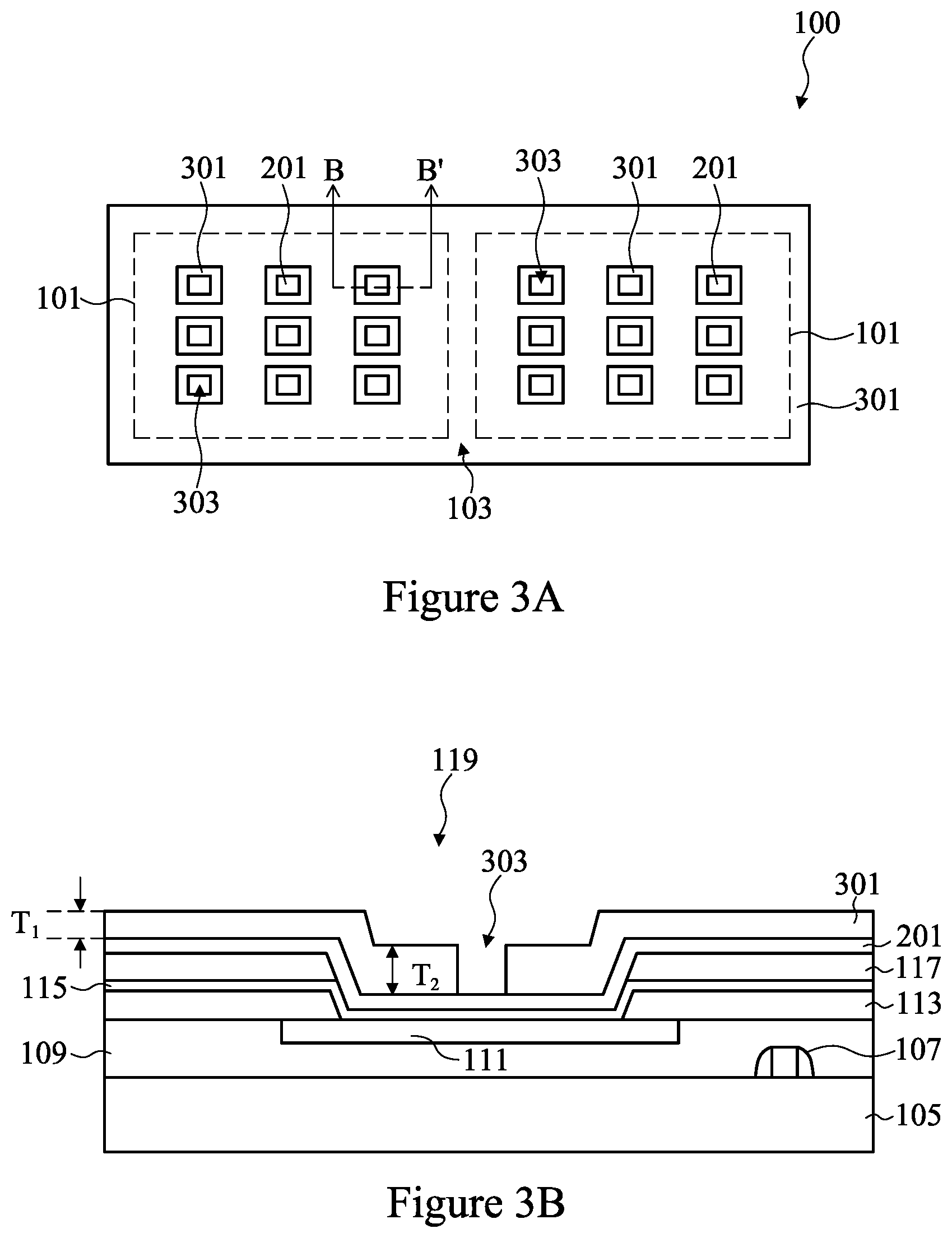 Patent US11824026 Figure 3 – Connector structure and method of forming same