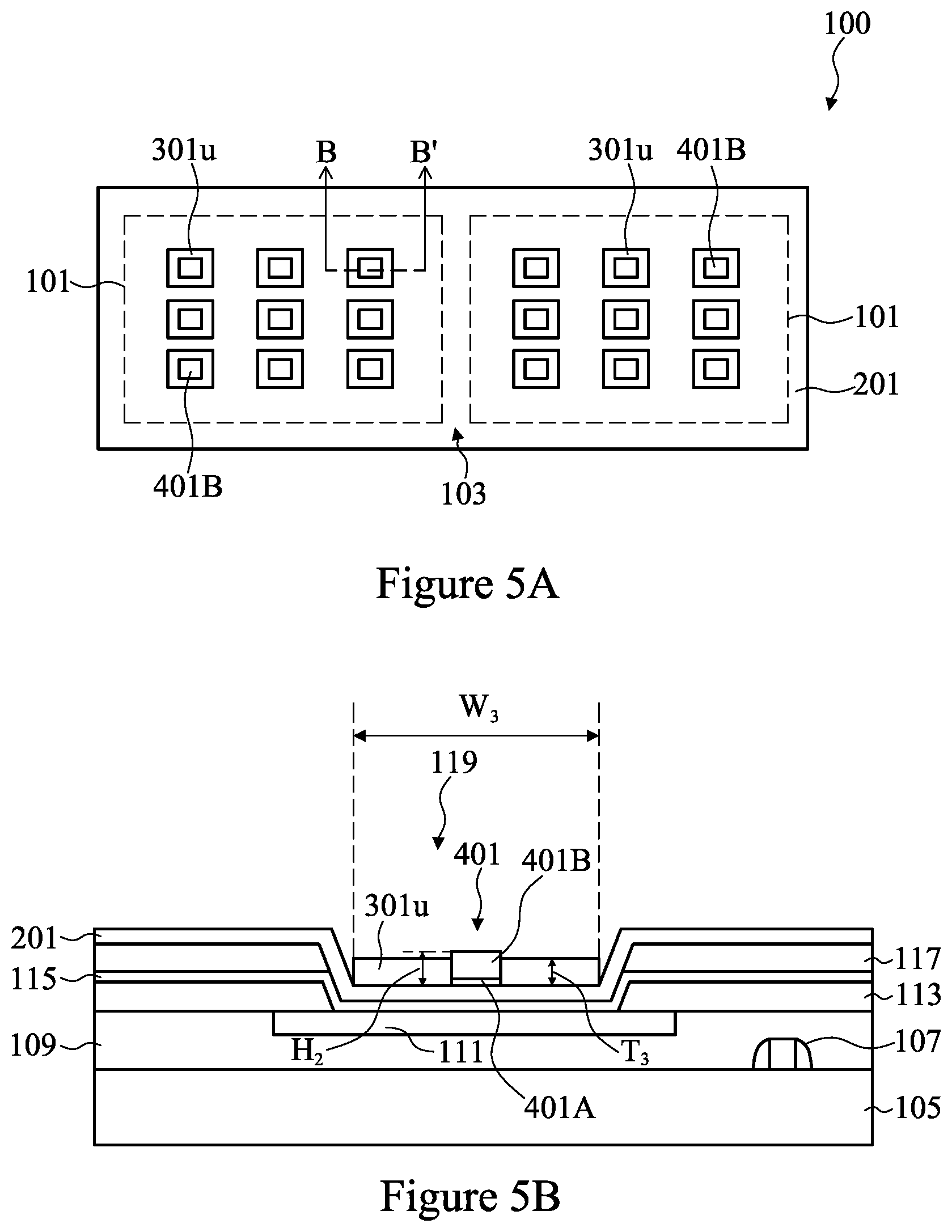 Patent US11824026 Figure 5 – Connector structure and method of forming same