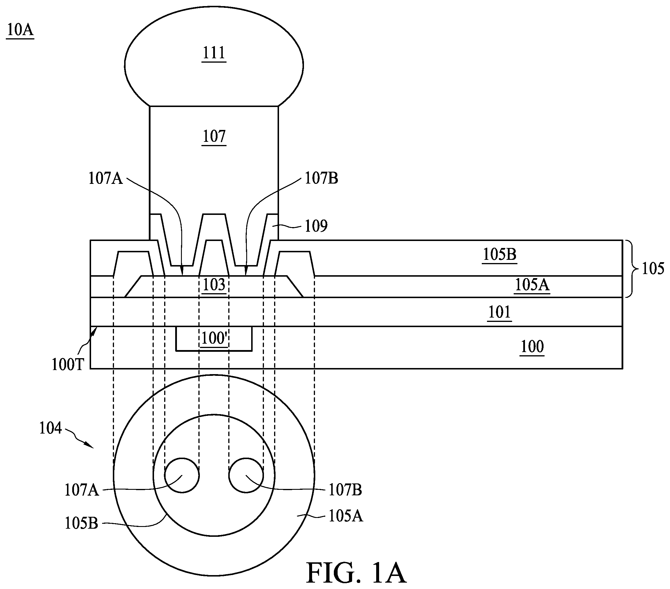 Patent US11824027 — Semiconductor package — Figure 1