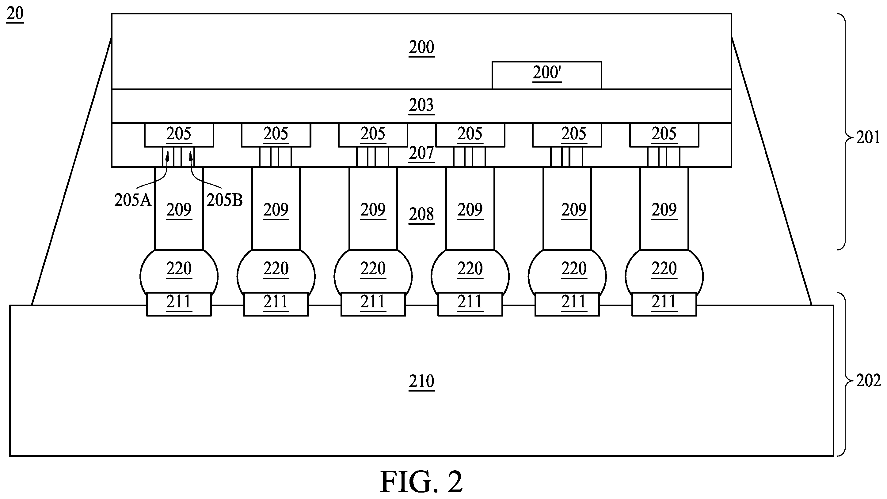 Patent US11824027 Figure 4 – Semiconductor package