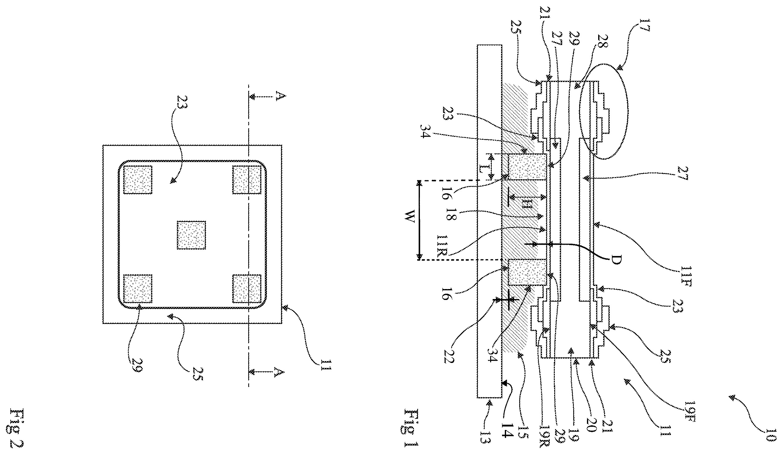 Patent US11824028 Figure 1 – Die with metal pillars