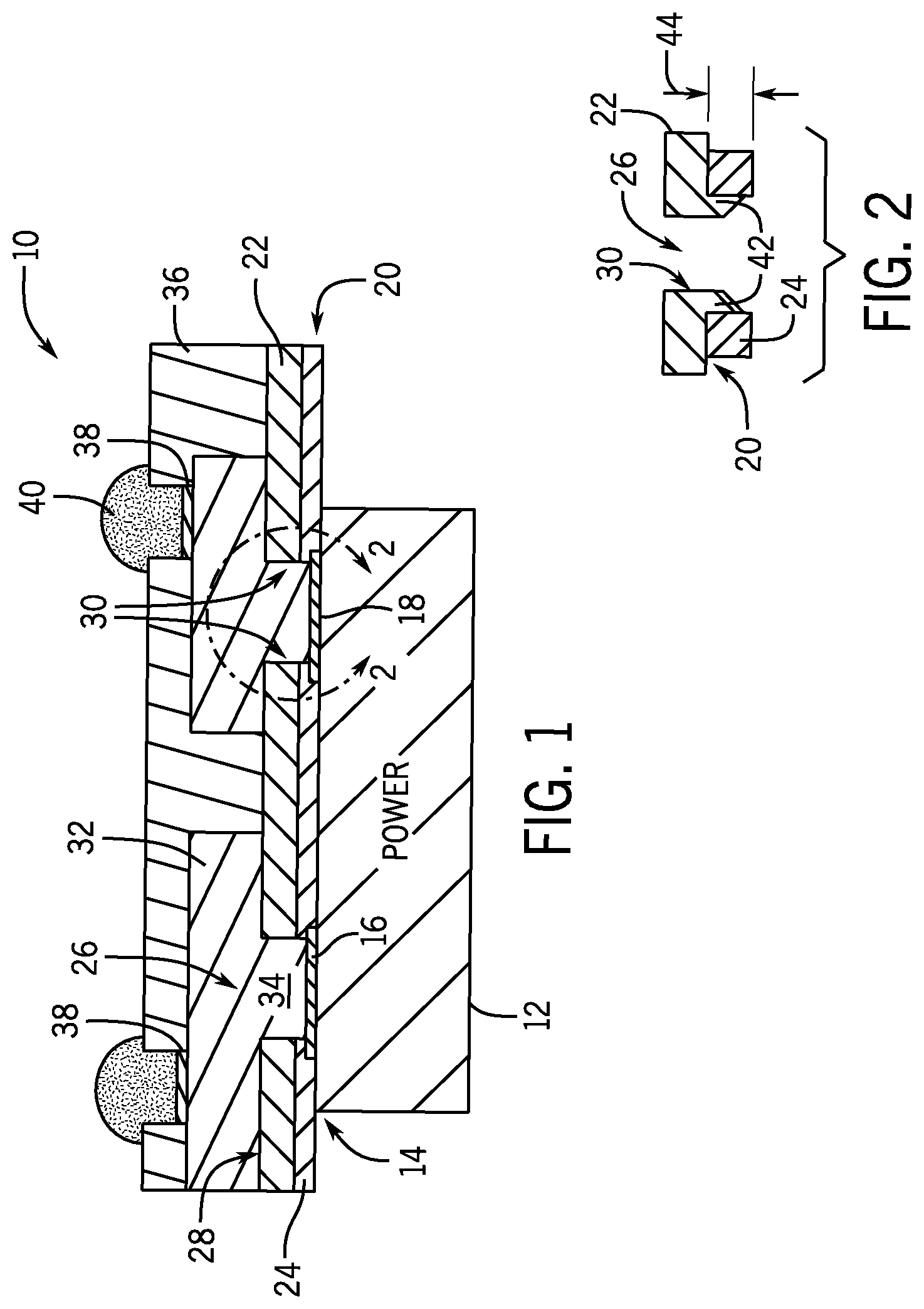 Patent US11824030 Figure 1 – Mechanical punched via formation in electronics package and electronics package formed thereby