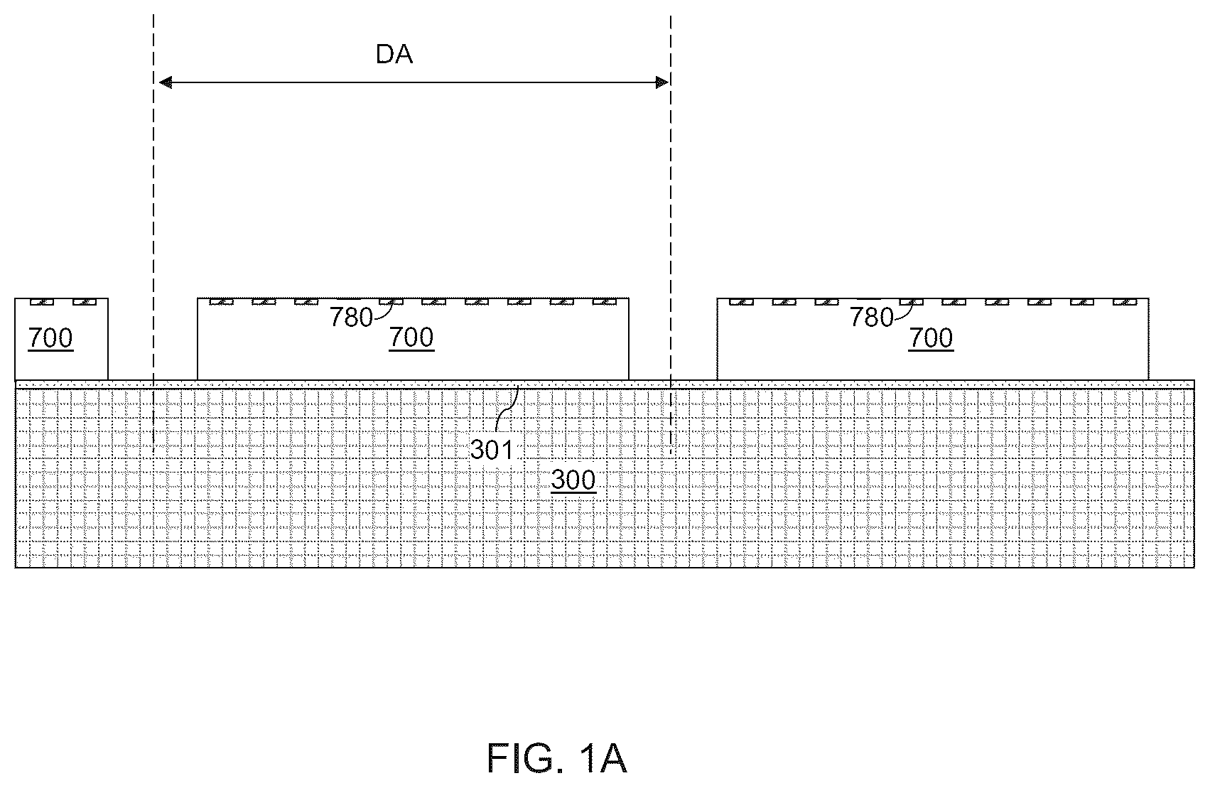 Patent US11824032 Figure 1 – Die corner removal for underfill crack suppression in semiconductor die packaging