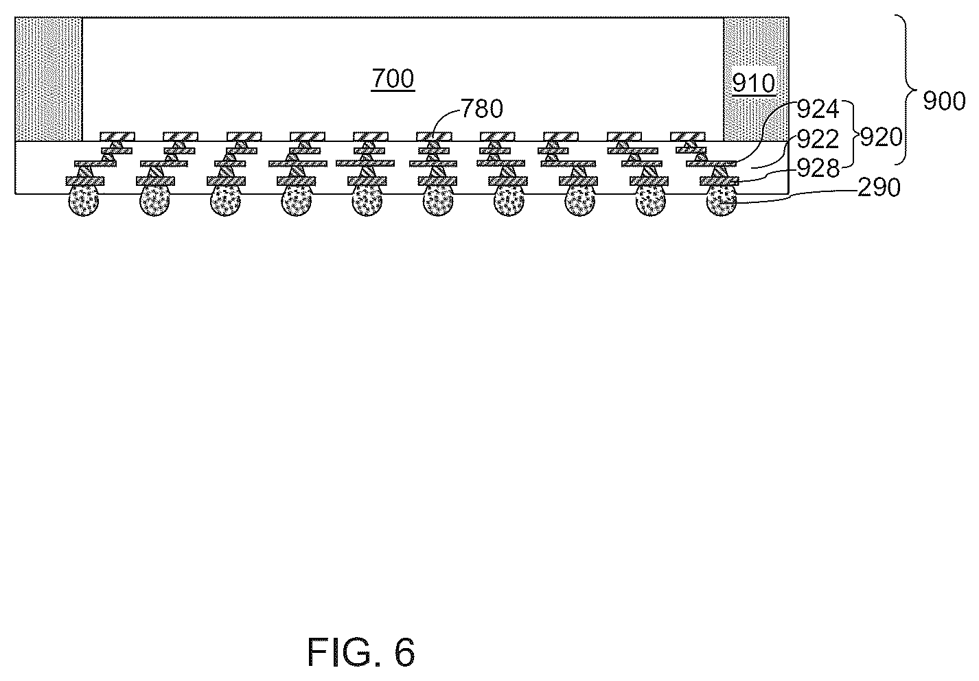 Patent US11824032 Figure 7 – Die corner removal for underfill crack suppression in semiconductor die packaging
