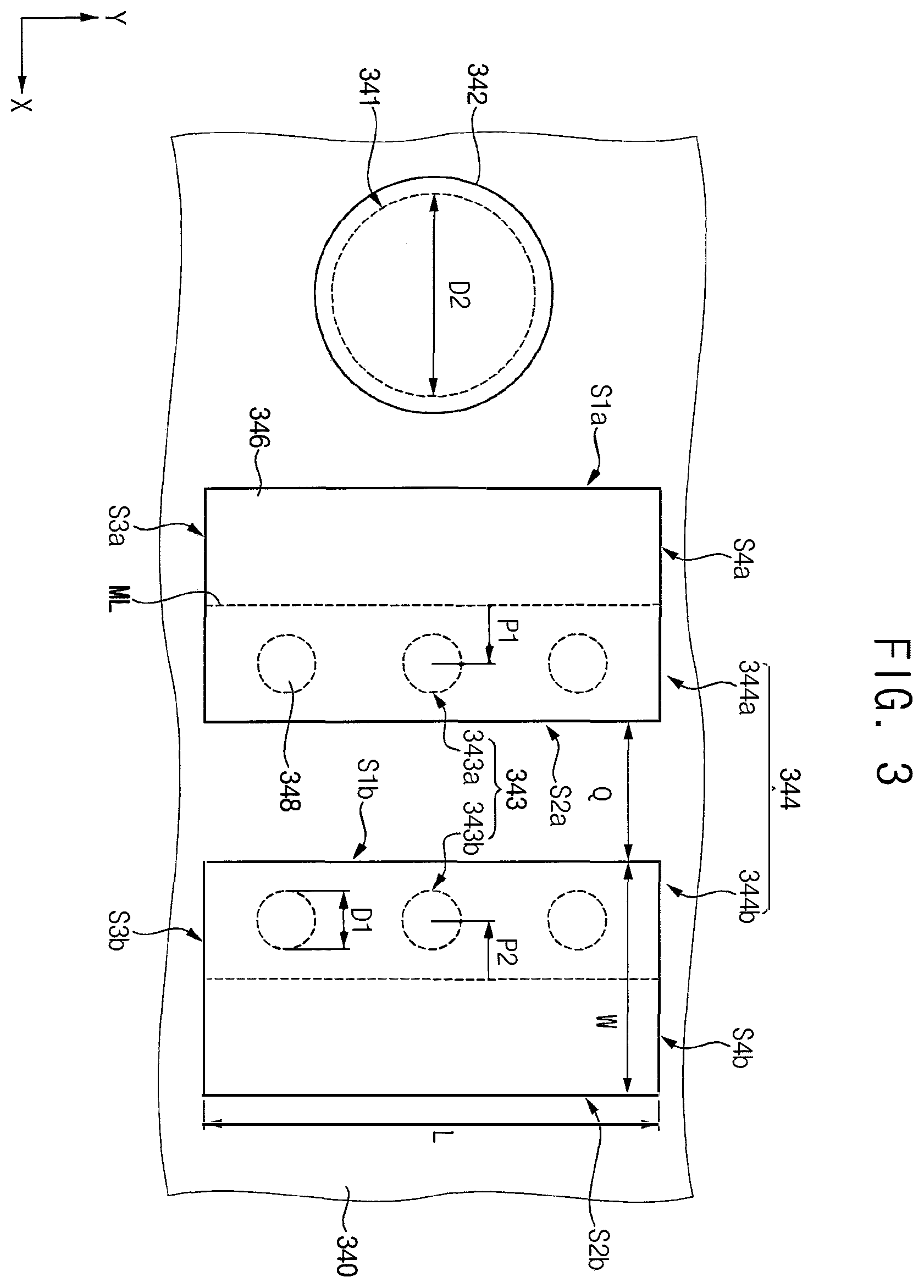 Patent US11824033 Figure 3 – Semiconductor package and method of manufacturing the semiconductor package