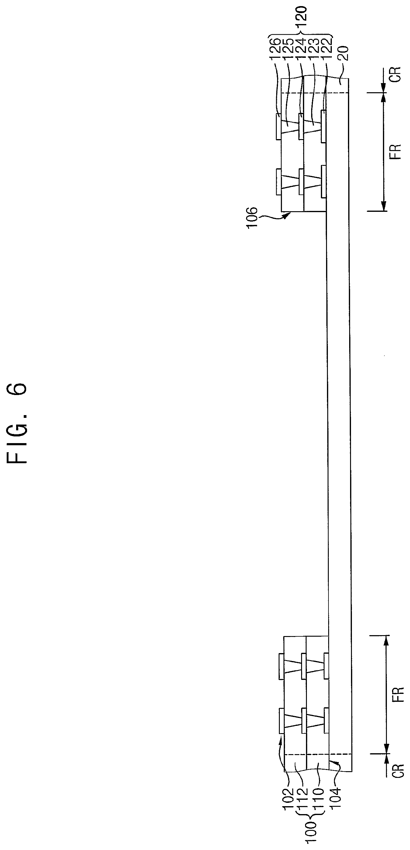 Patent US11824033 Figure 6 – Semiconductor package and method of manufacturing the semiconductor package