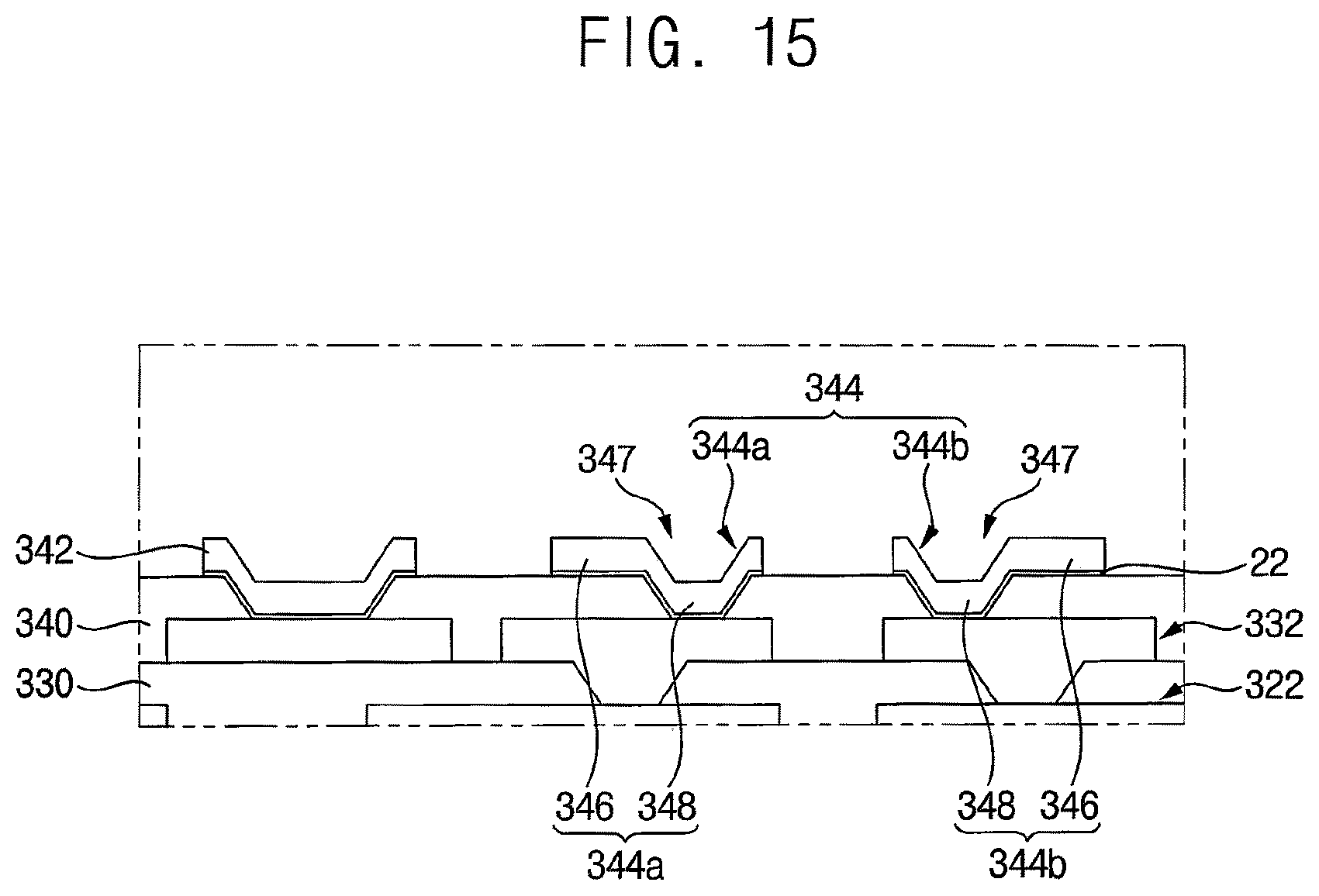 Patent US11824033 Figure 14 – Semiconductor package and method of manufacturing the semiconductor package
