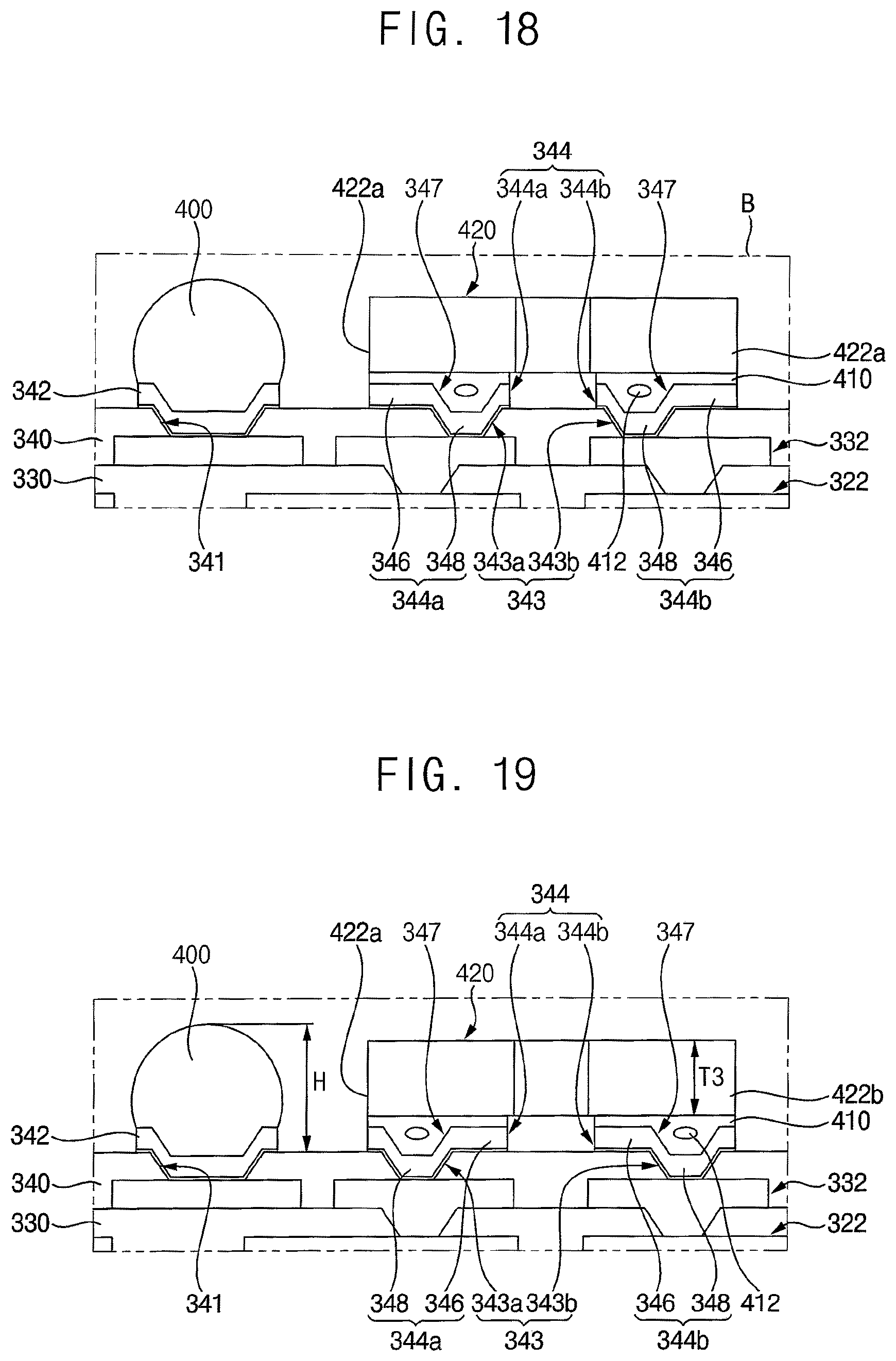 Patent US11824033 Figure 17 – Semiconductor package and method of manufacturing the semiconductor package