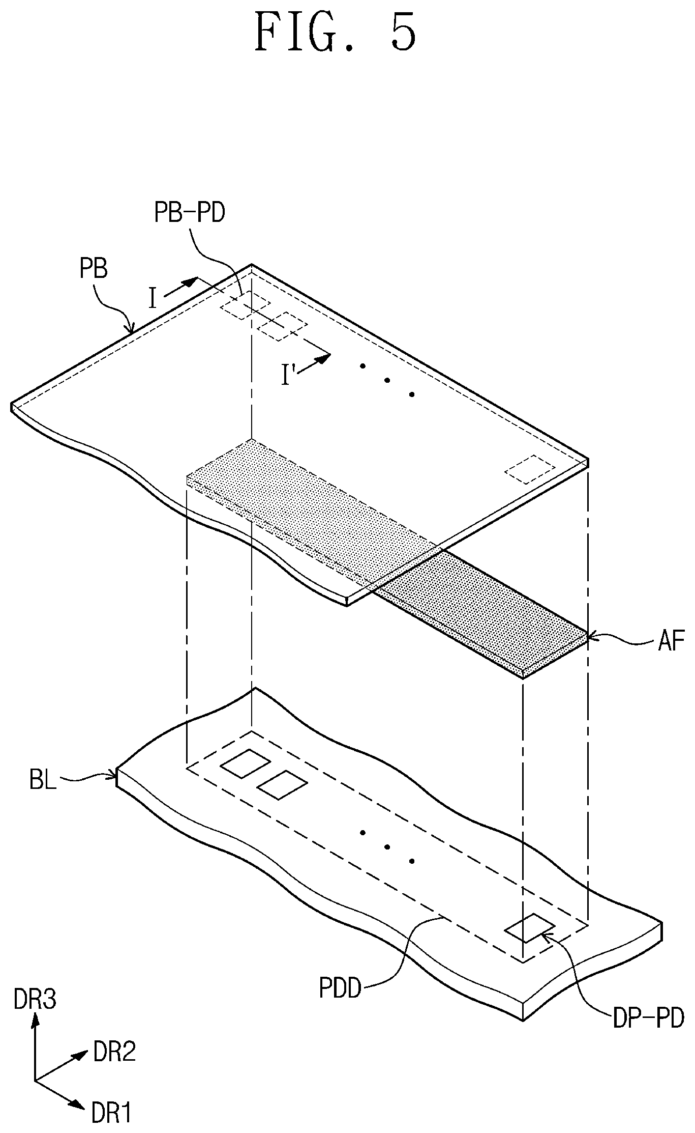Patent US11824034 Figure 6 – Display device including adhesive film with conductive ball