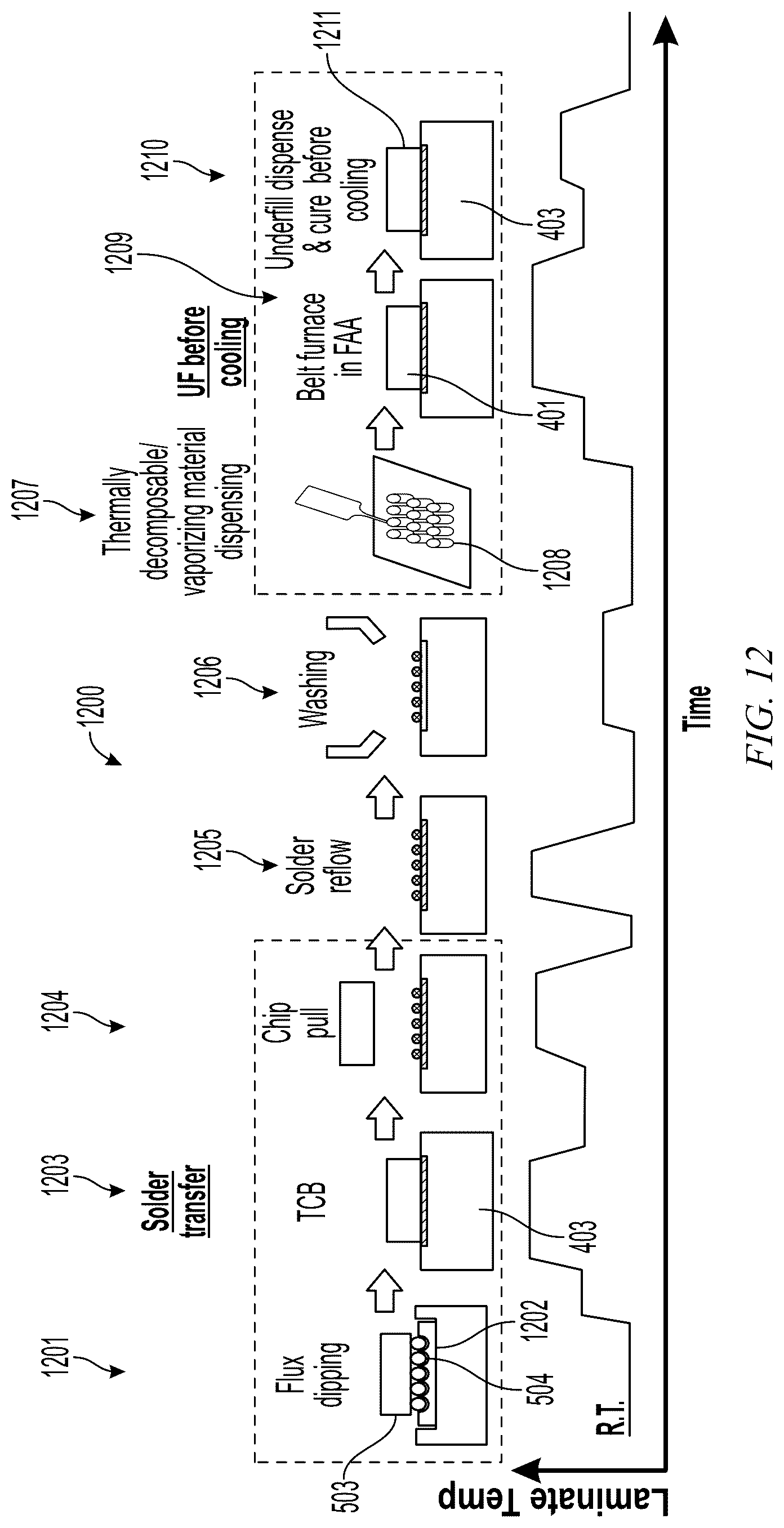 Patent US11824037 Figure 7 – Assembly of a chip to a substrate