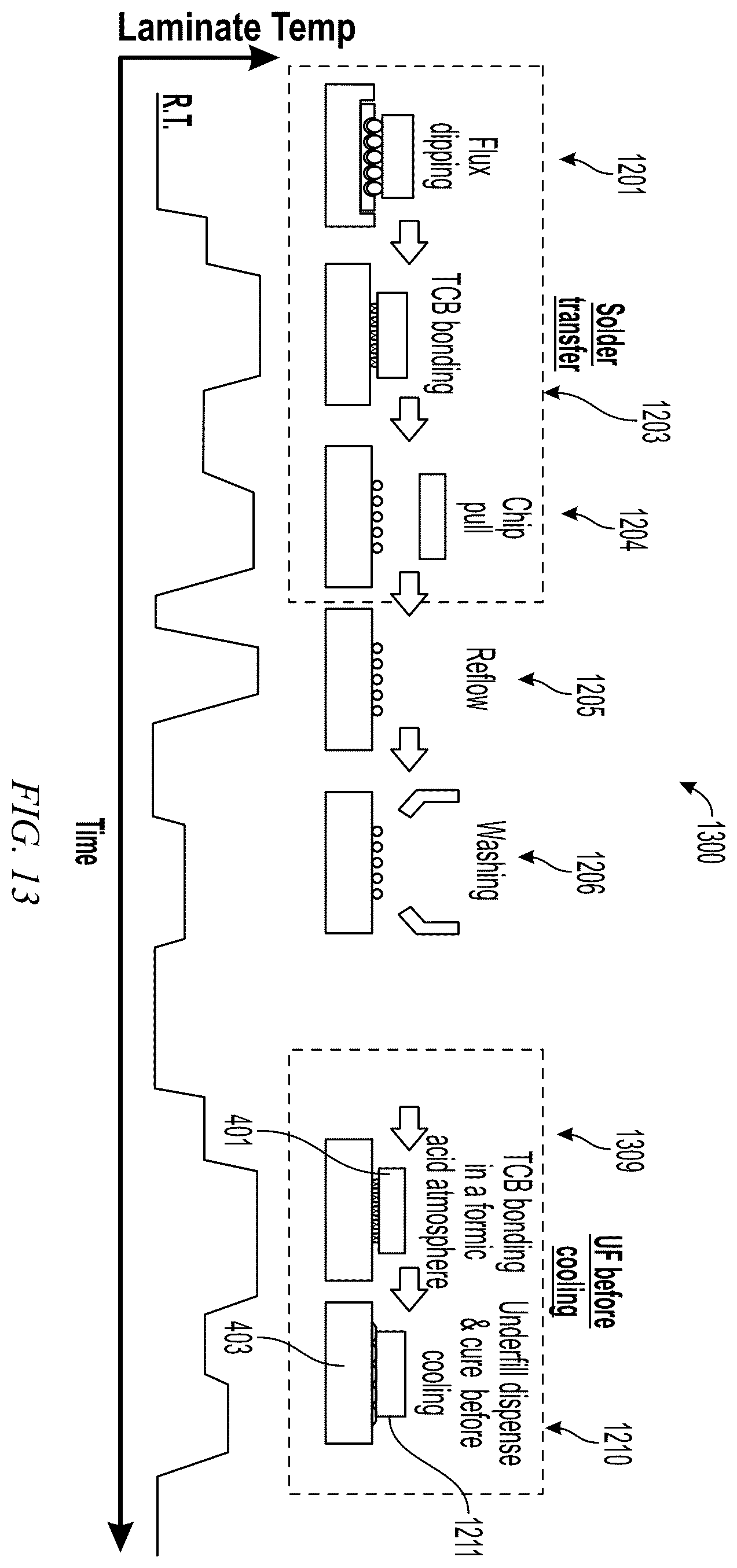 Patent US11824037 Figure 8 – Assembly of a chip to a substrate