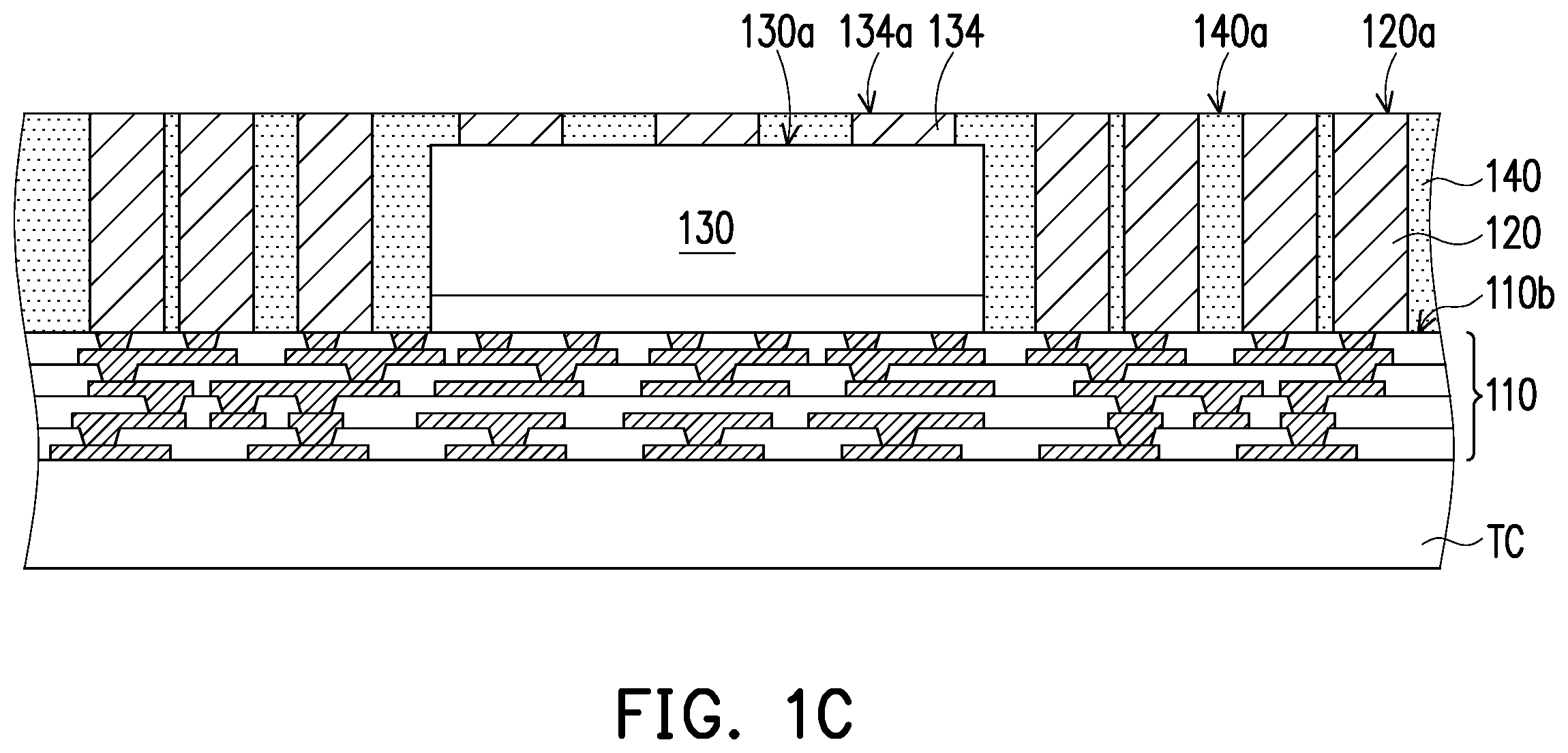 Patent US11824040 Figure 3 – Package component, electronic device and manufacturing method thereof